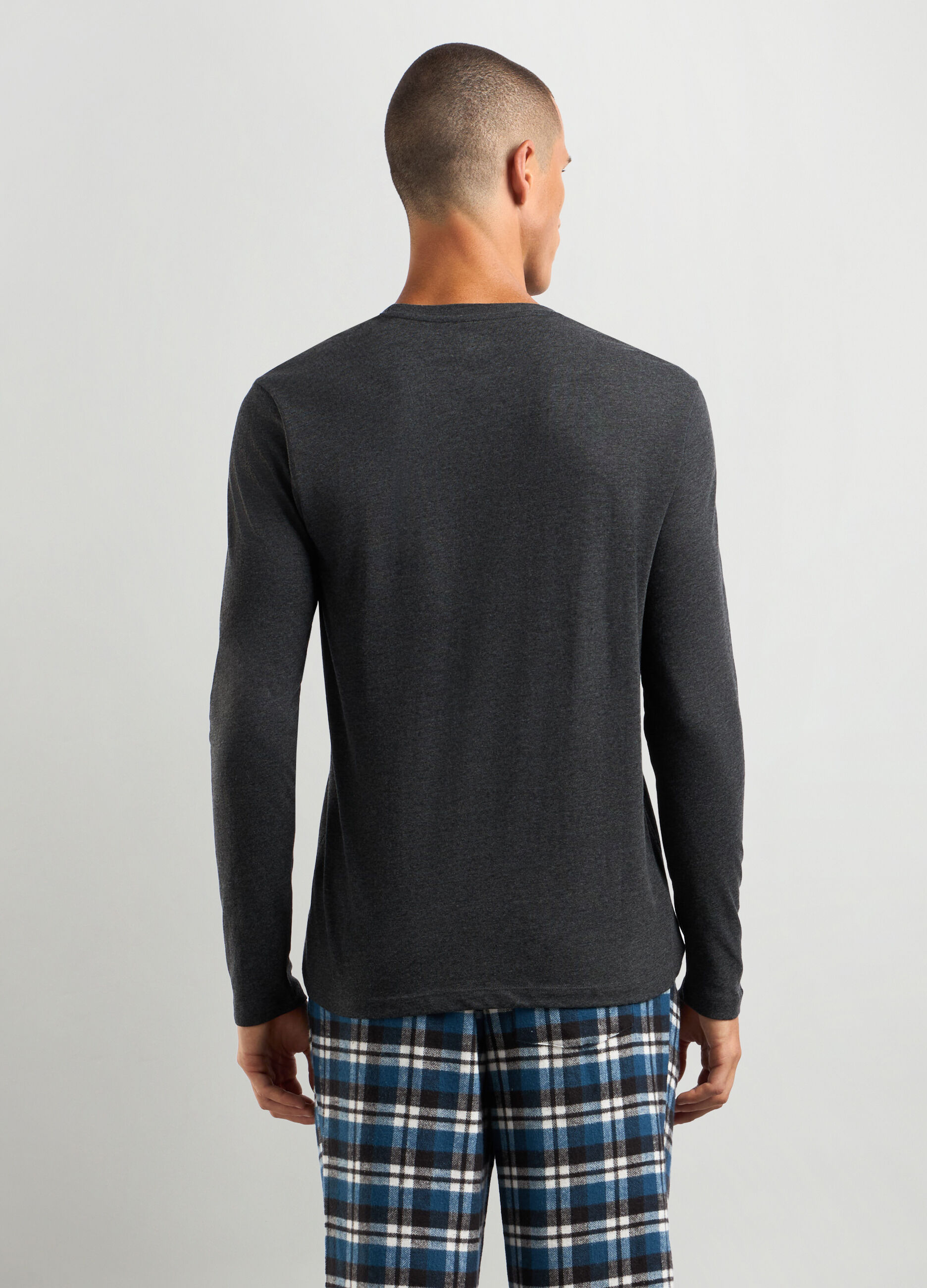 Maglia pigiama in misto cotone uomo_1