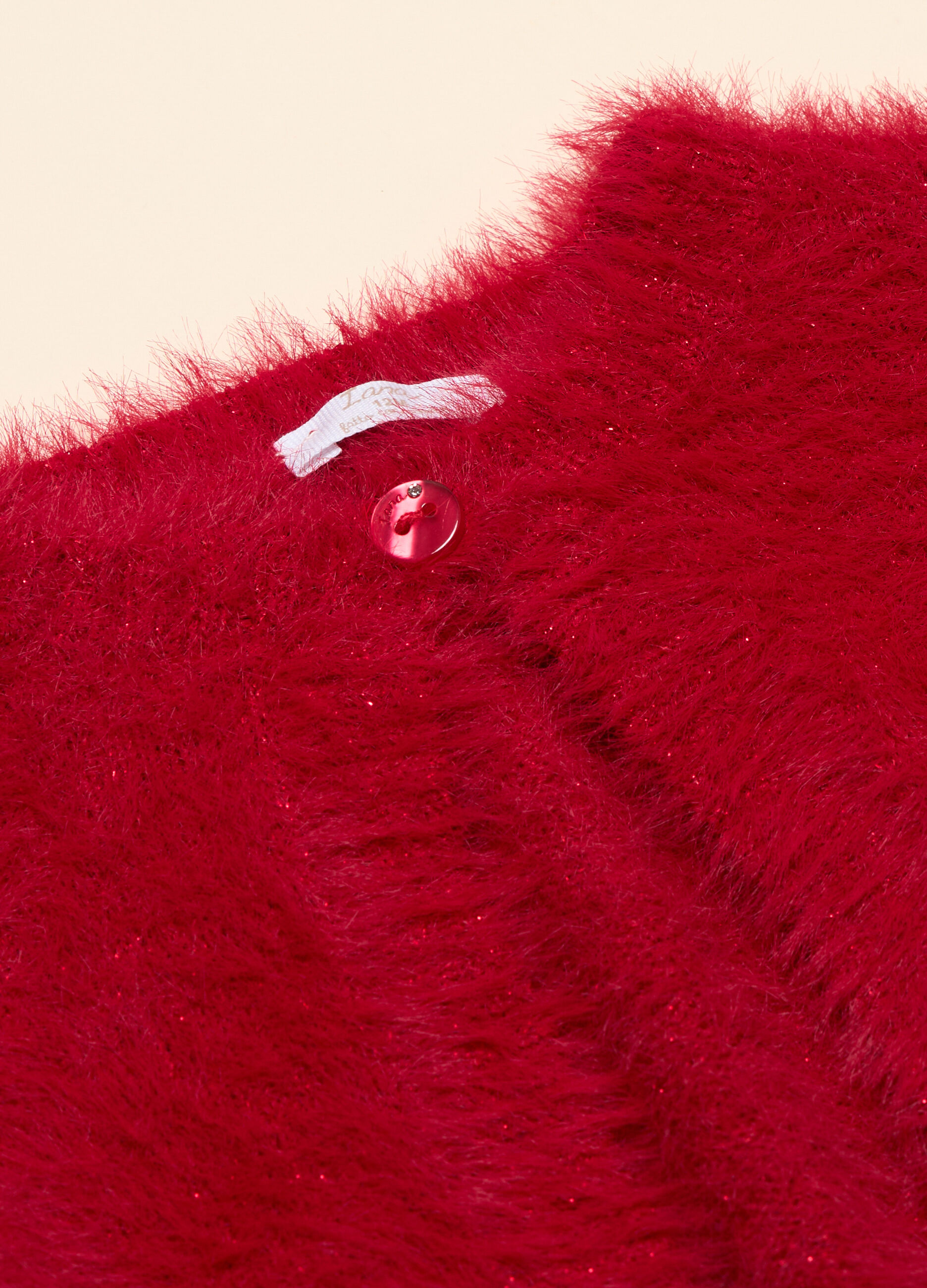 Cardigan effetto pelliccia