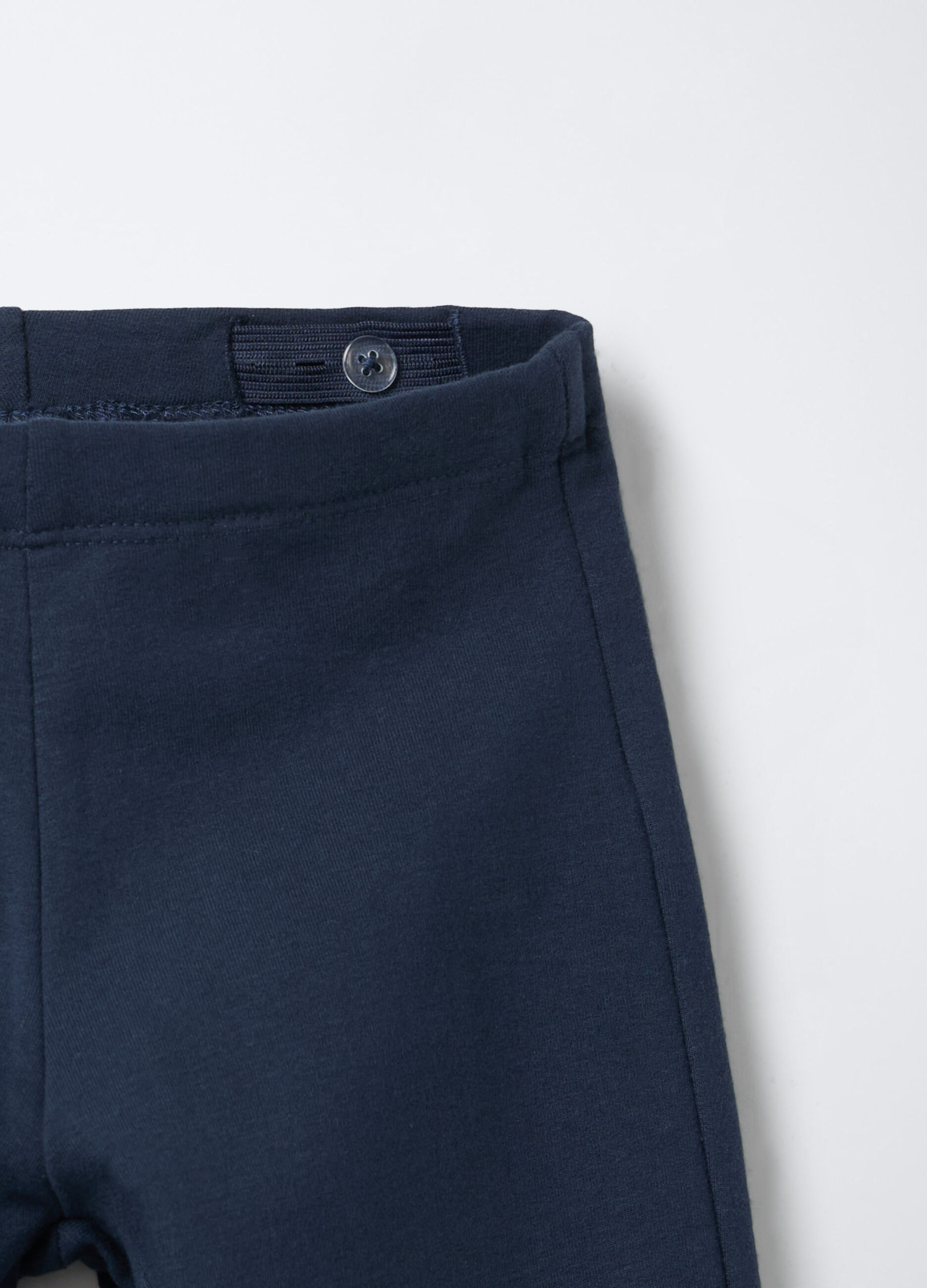 Leggings in cotone garzato stretch Flare Fit bambina_2