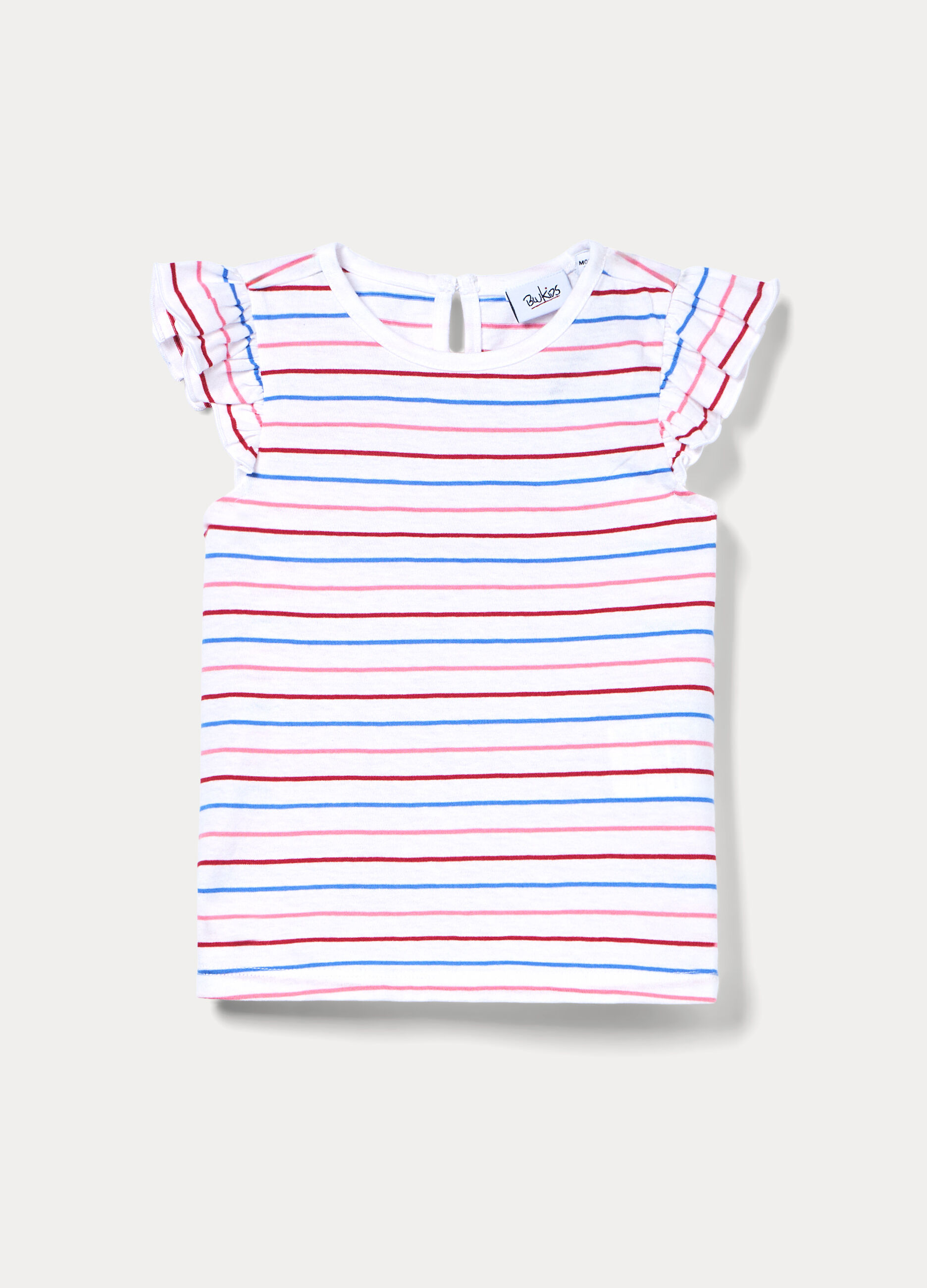 Canotta girocollo a righe bimba_0