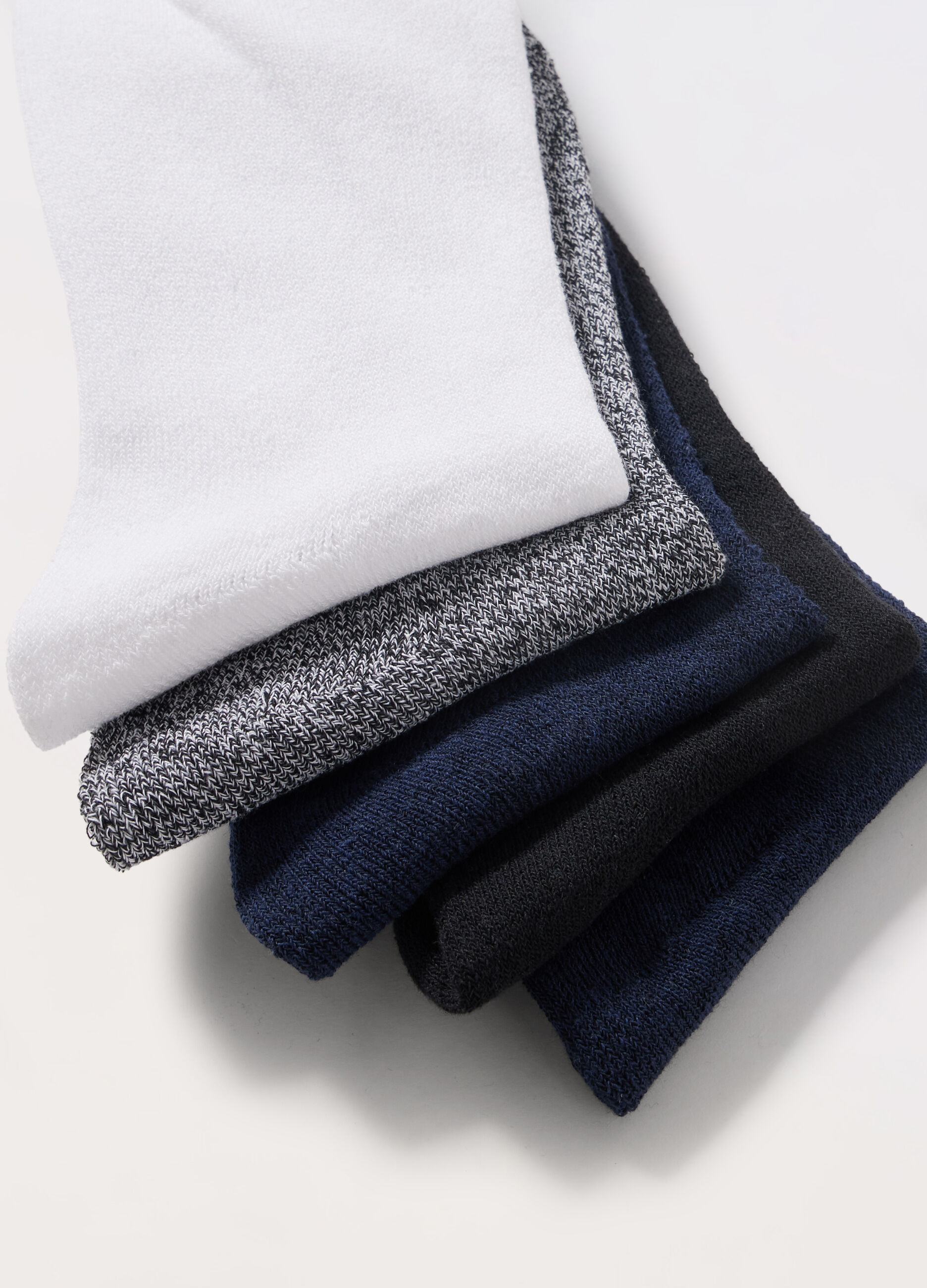 5 pack calze corte sportive in misto cotone uomo_1