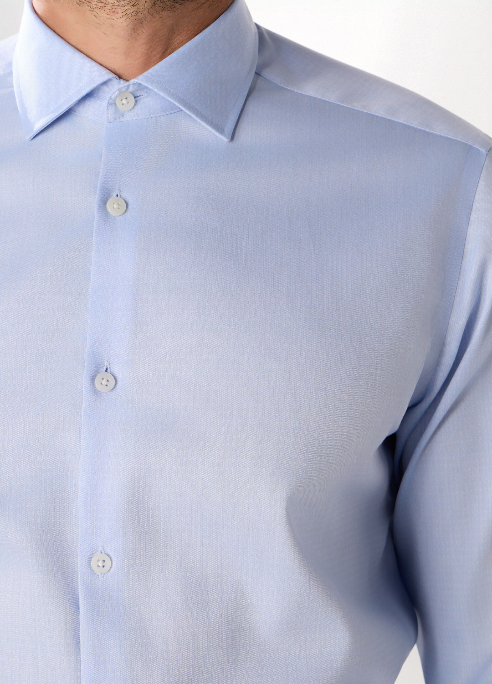 Camicia slim fit in puro cotone uomo_2