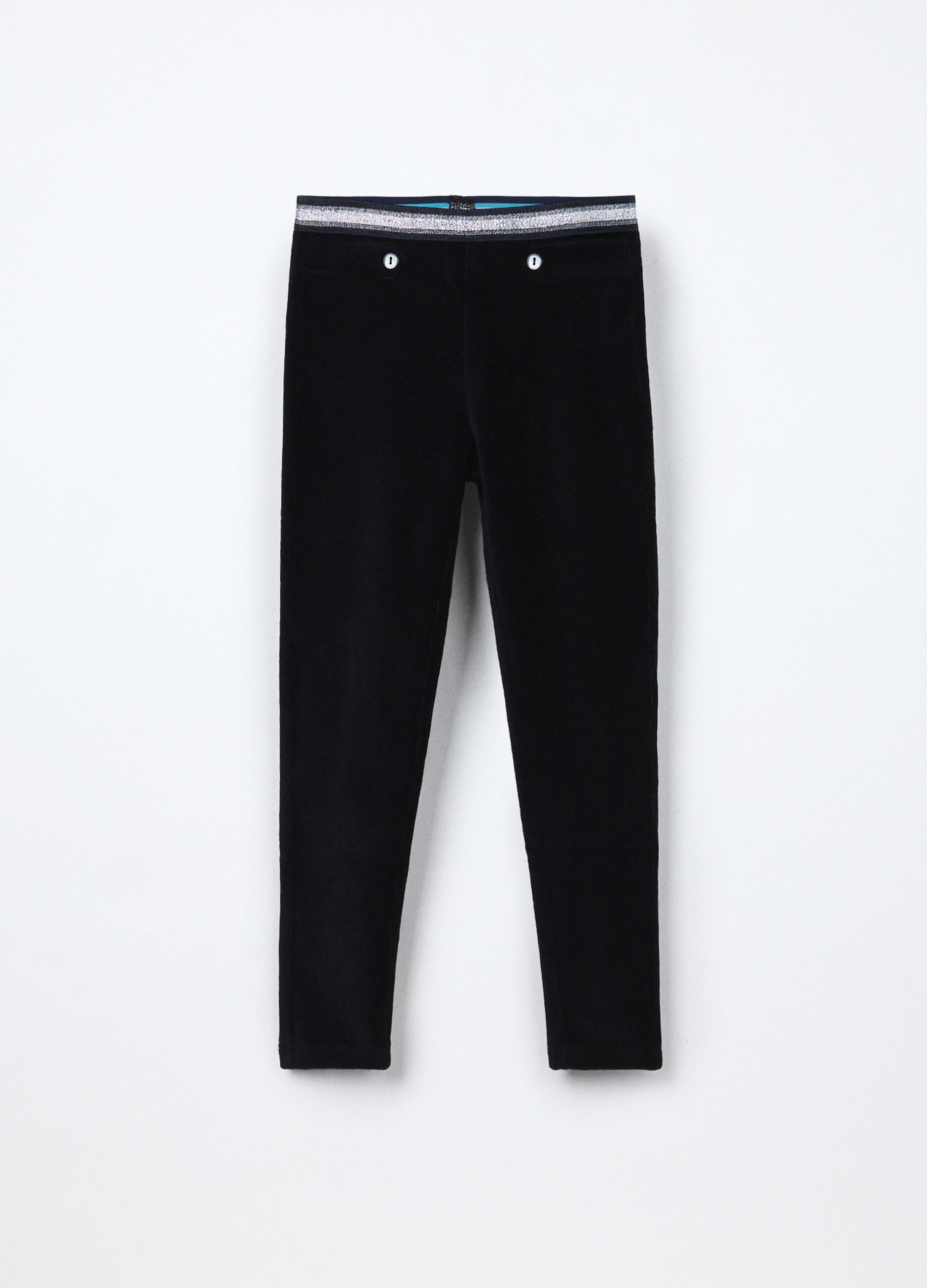 Jeggings velour misto cotone bambina_0