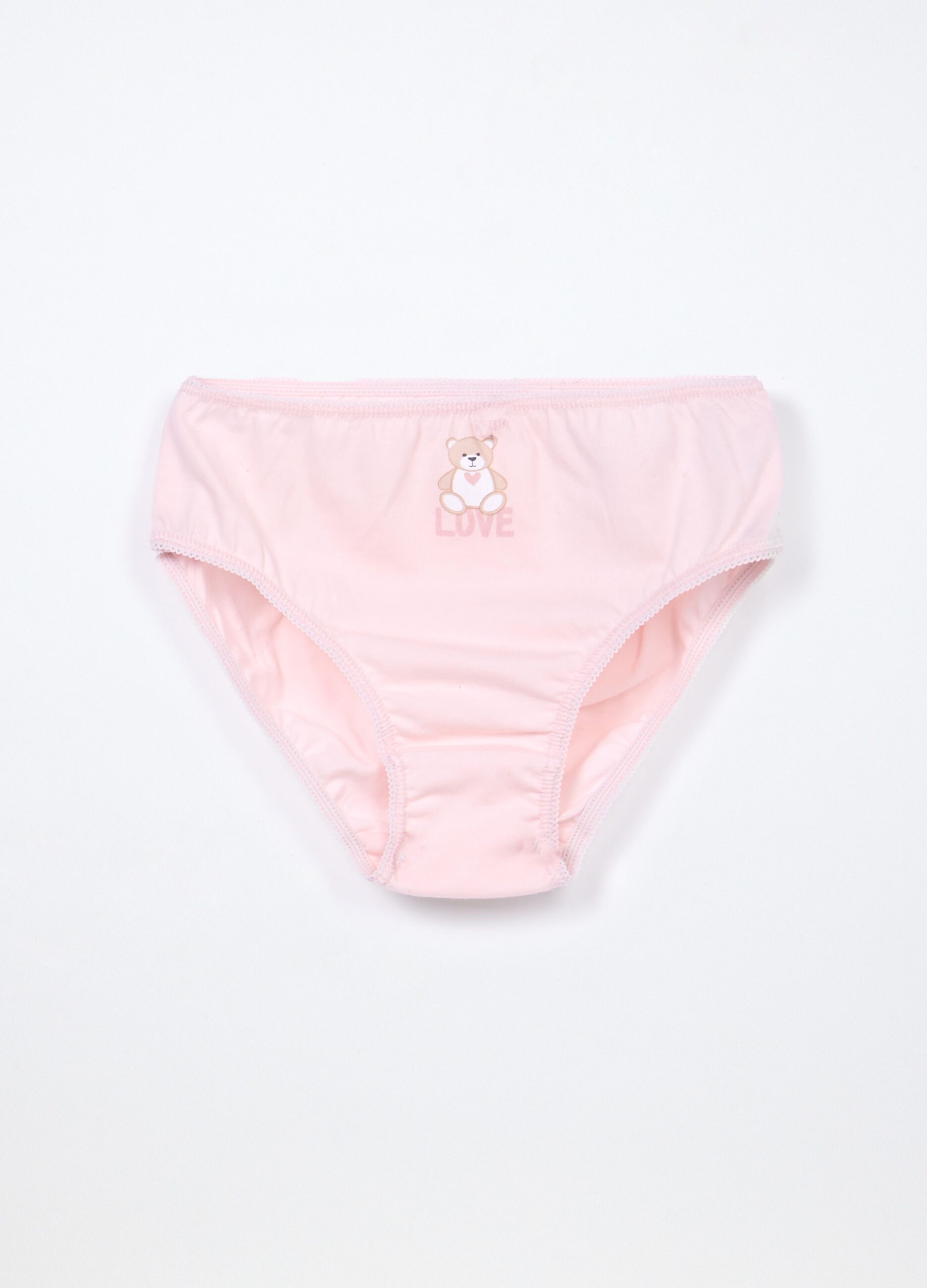 Pack 5 slip in jersey di puro cotone bambina_1