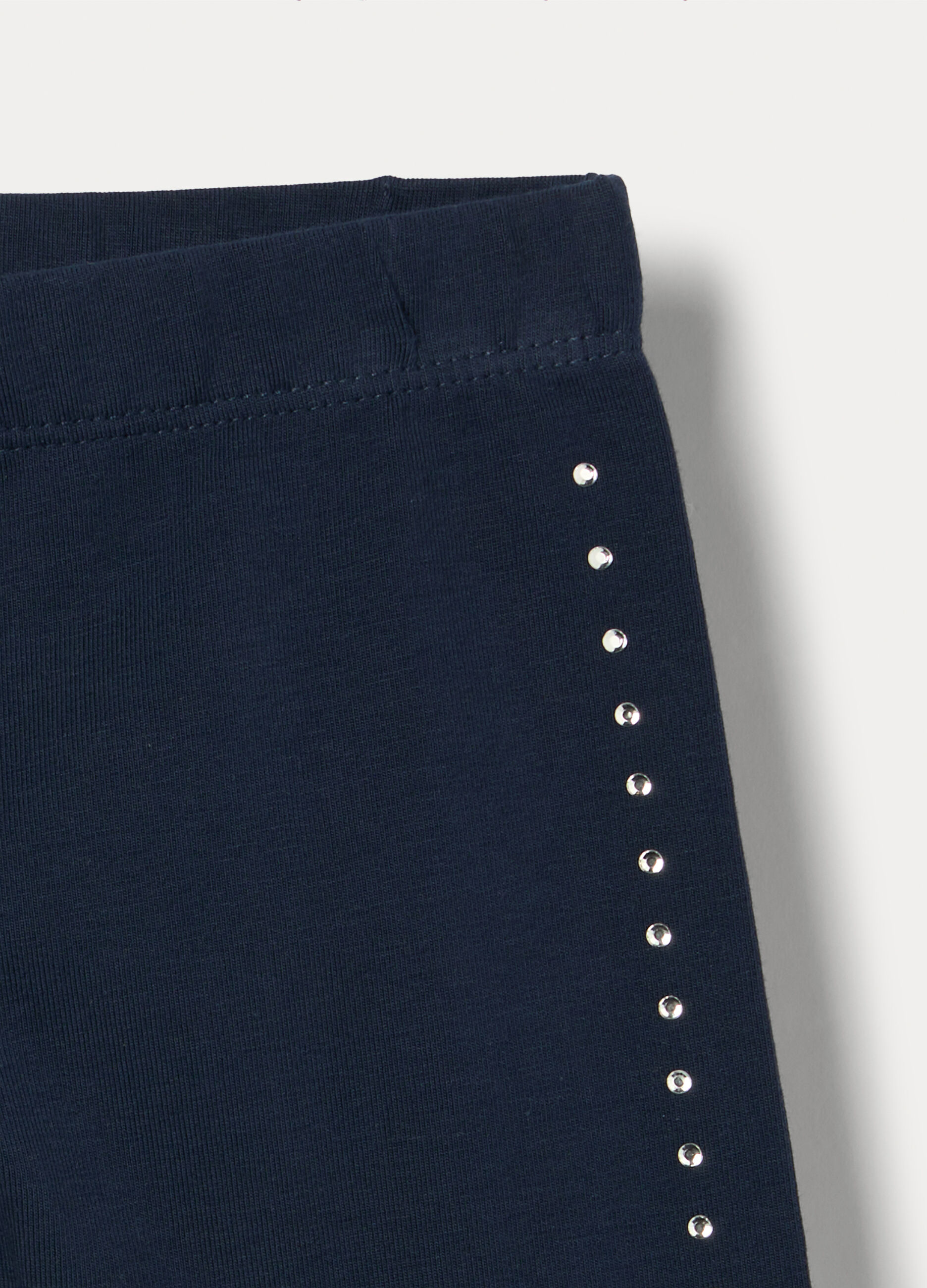 Leggings in jersey di cotone stretch bimba_2