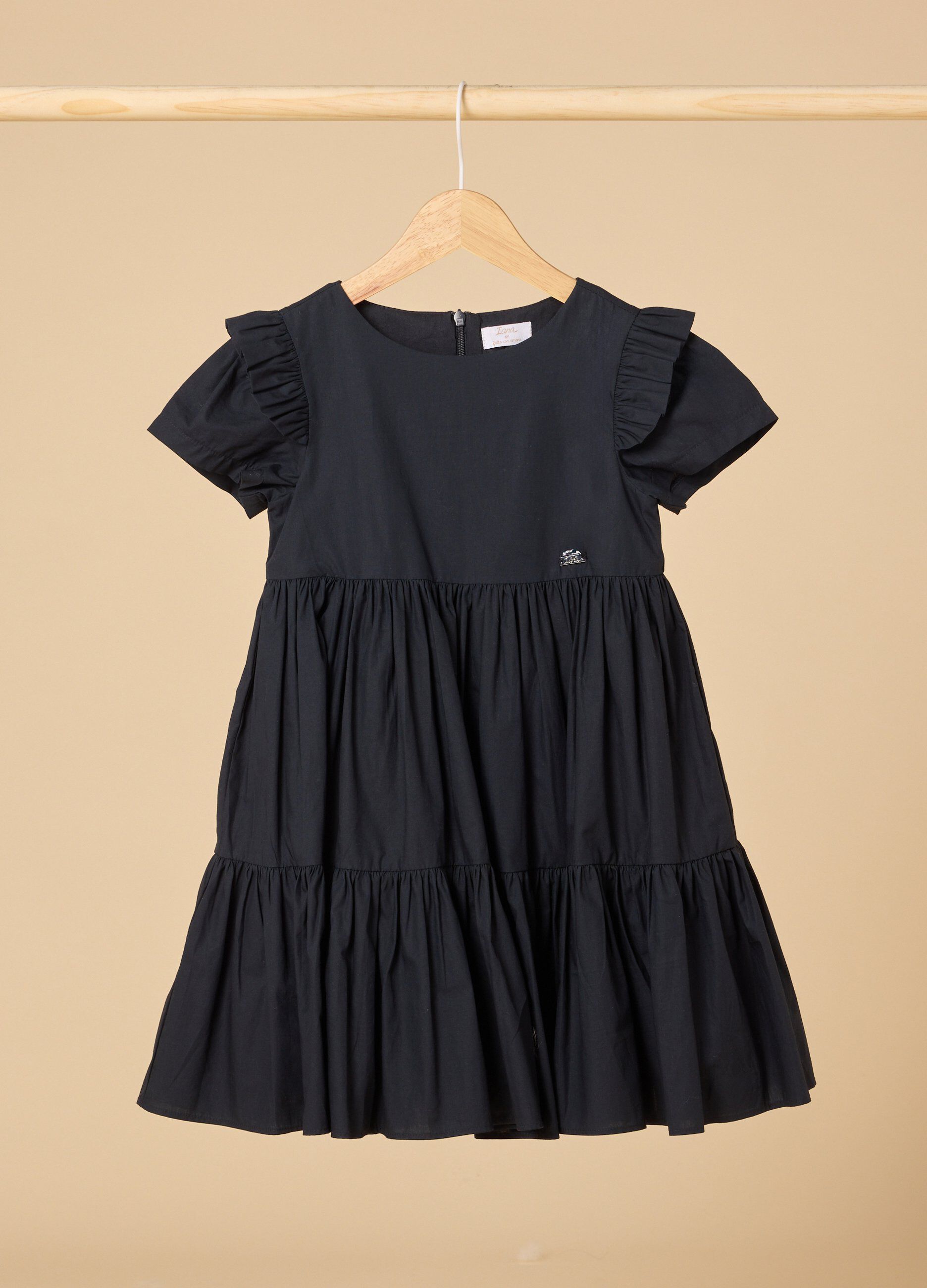Vestito a balze IANA in puro cotone bambina_0