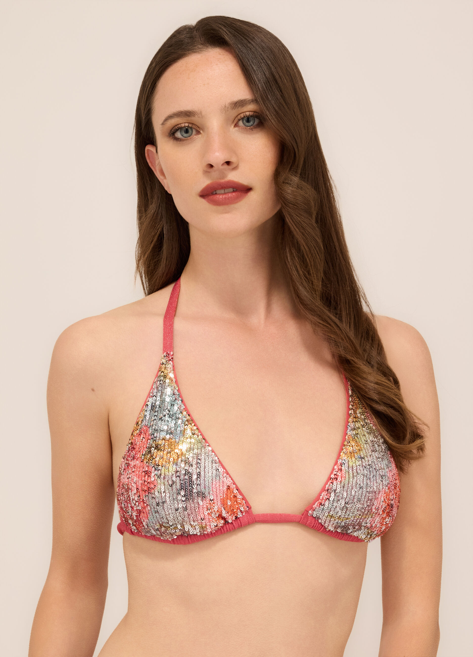 Costume triangolo con paillettes donna