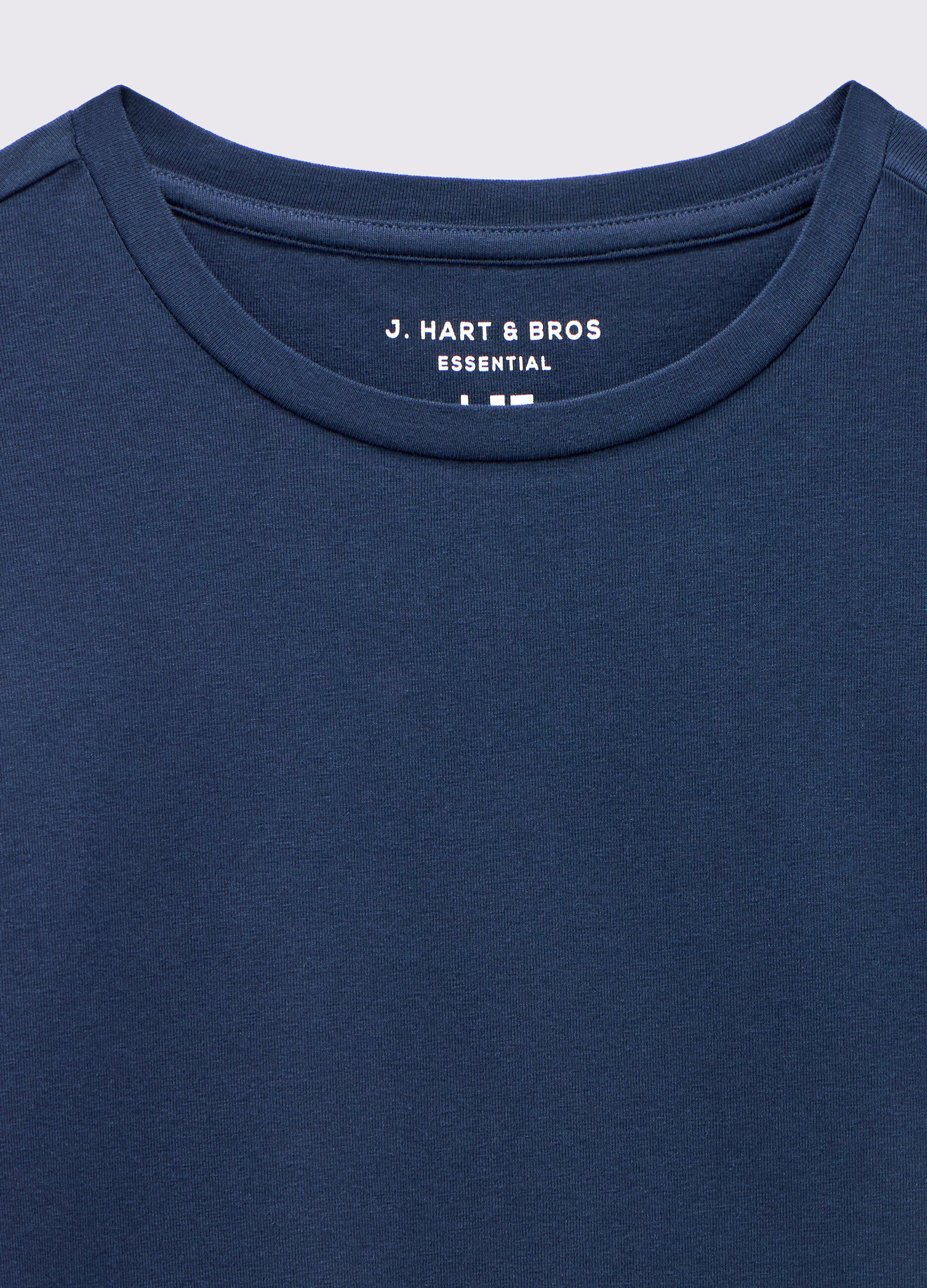 T-shirt in cotone stretch a maniche lunghe uomo_1