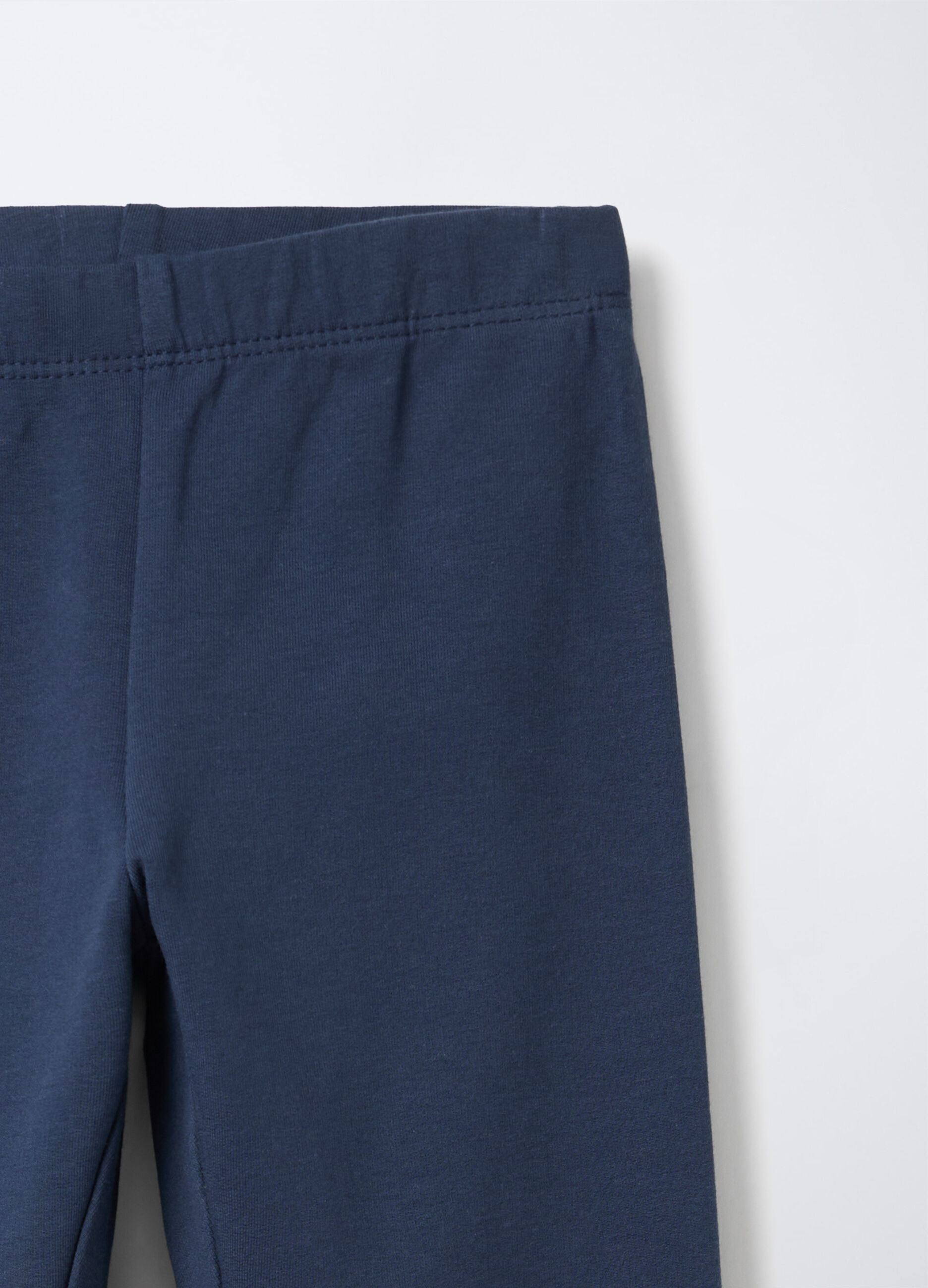 Pack 2 leggings in cotone garzato stretch Fit Regular bambina_3