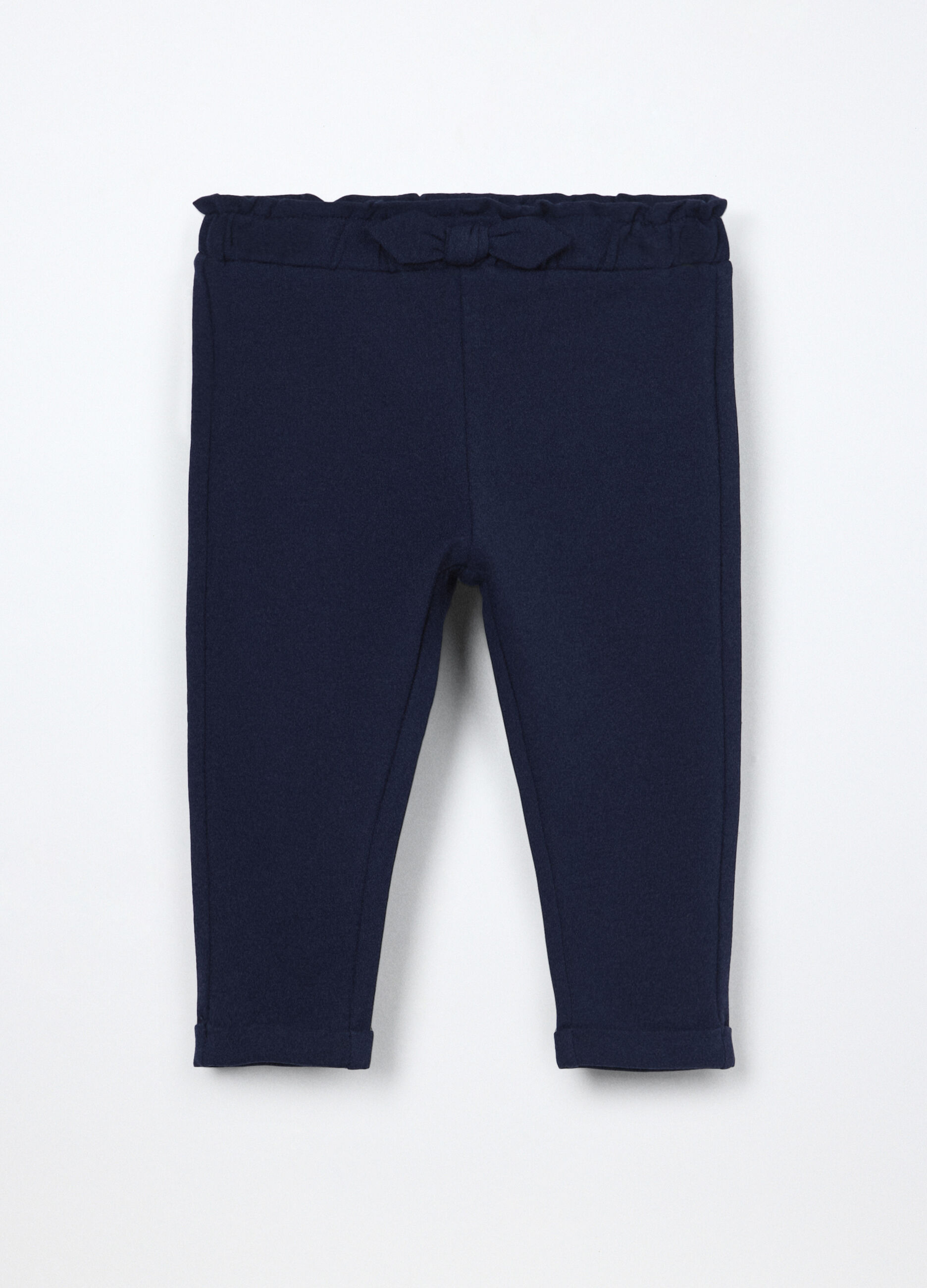 Jogger in french terry di cotone stretch neonata_0