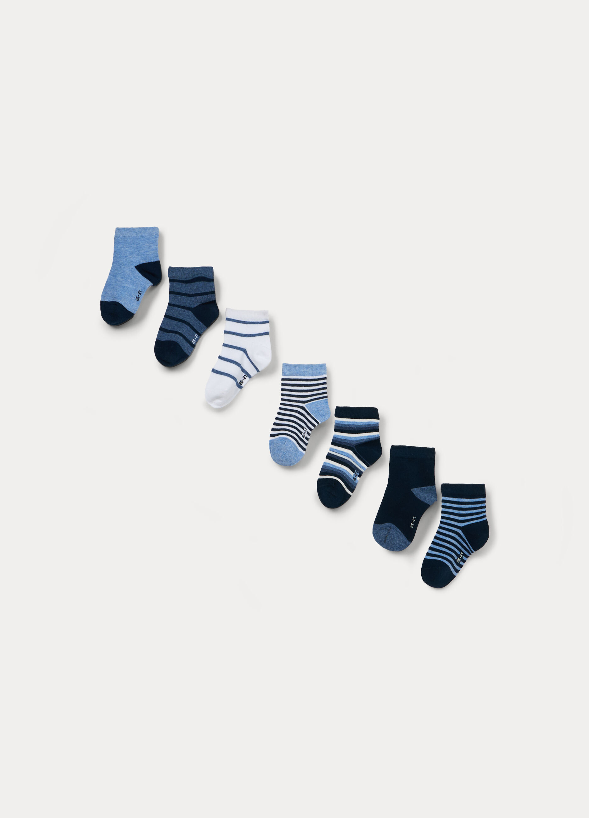 Pack 7 calze corte in misto cotone stretch _1