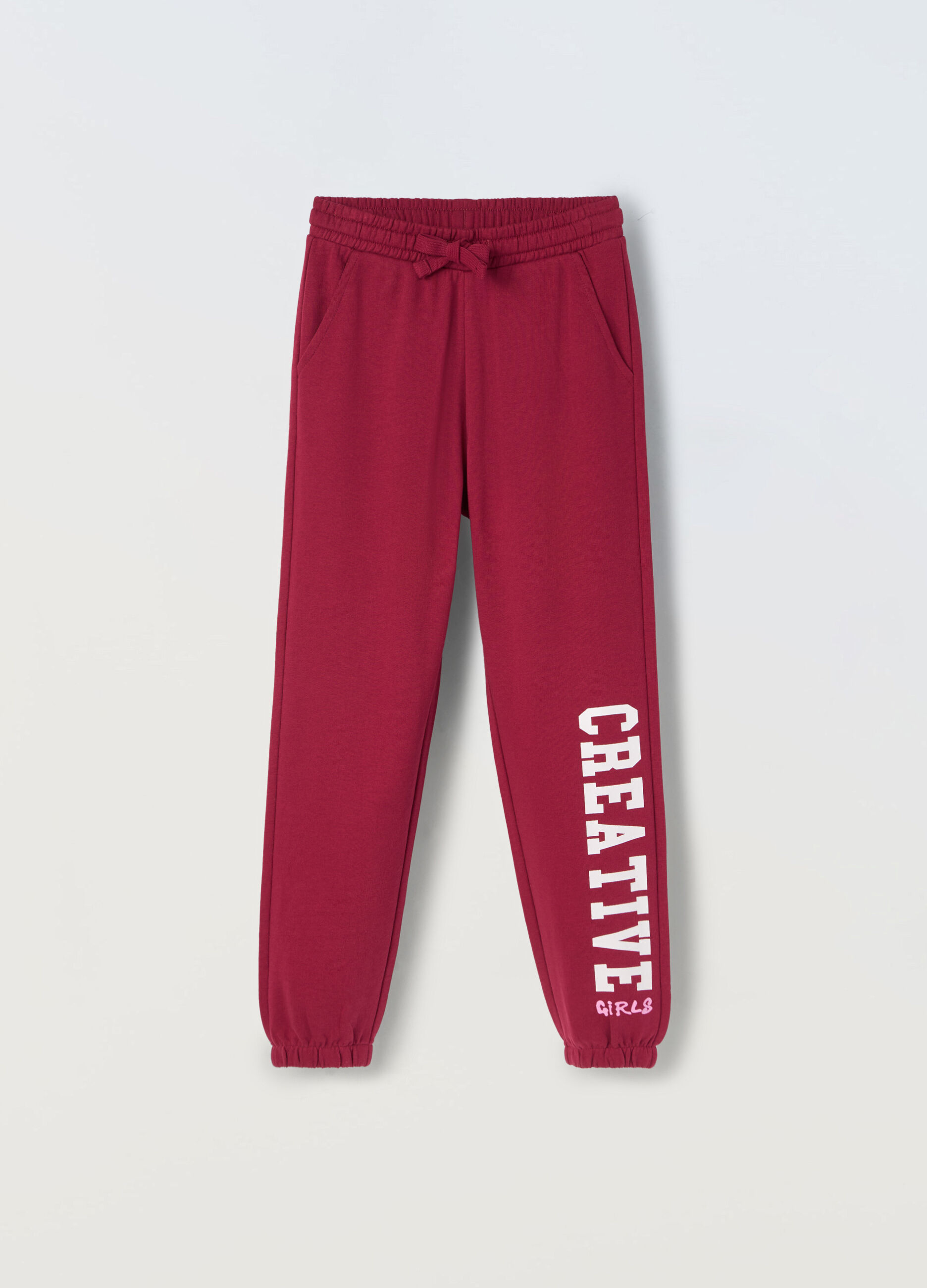 Jogger in puro cotone ragazza_0