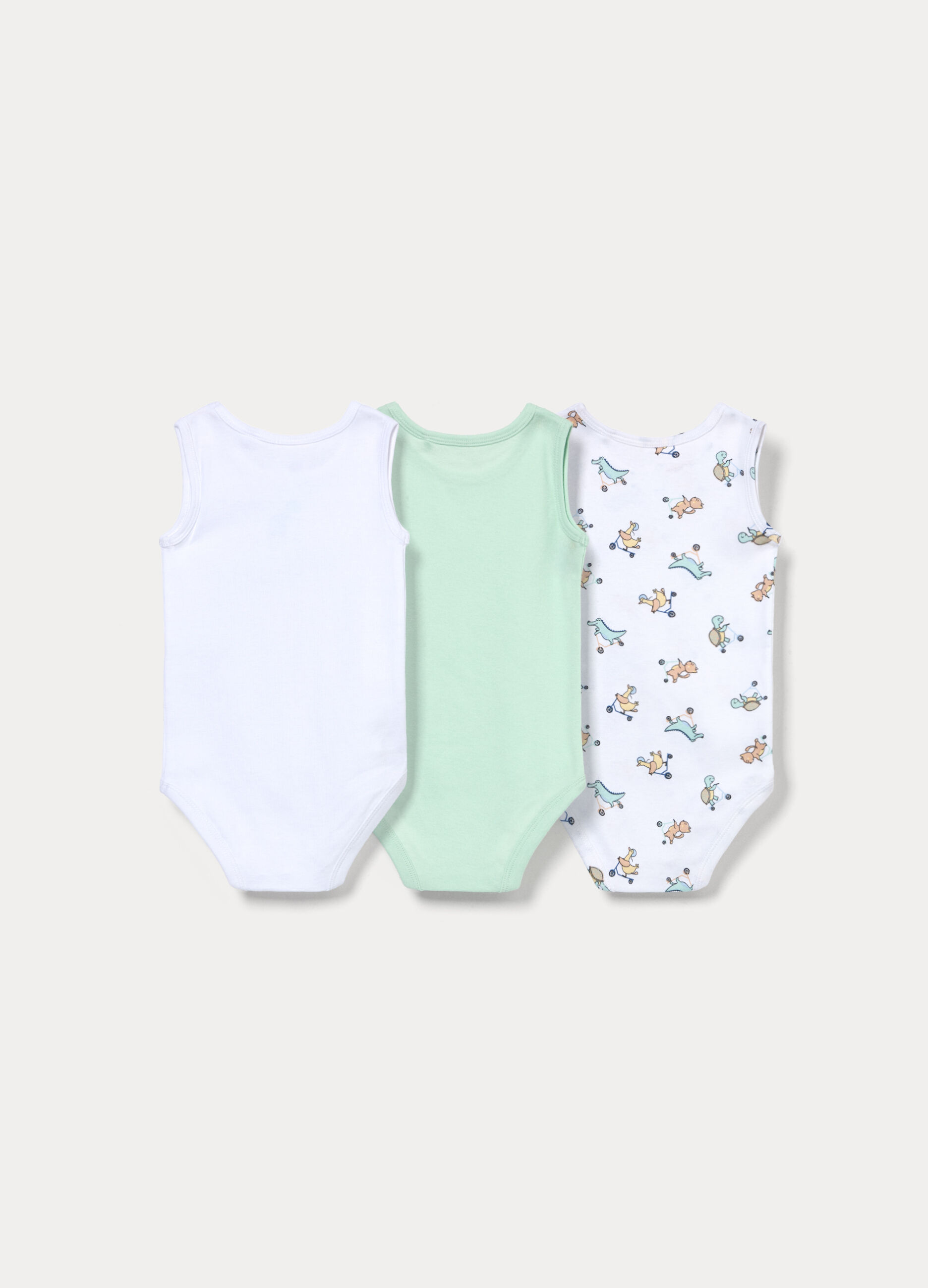 Pack 3 body in costina di puro cotone _1