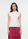 Blusa slim fit cr&ecirc;pe misto viscosa donna_0