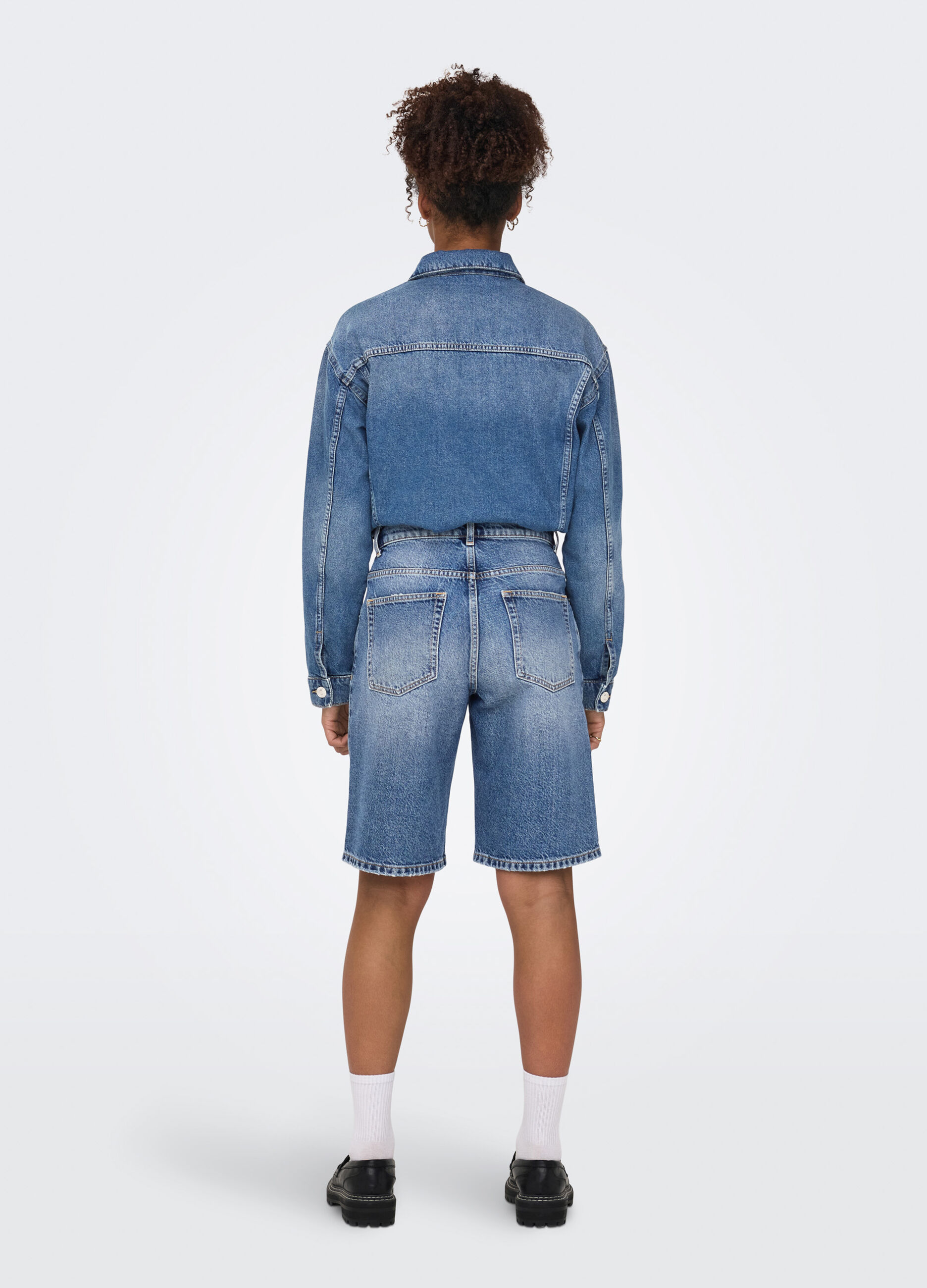 Shorts in denim donna_1