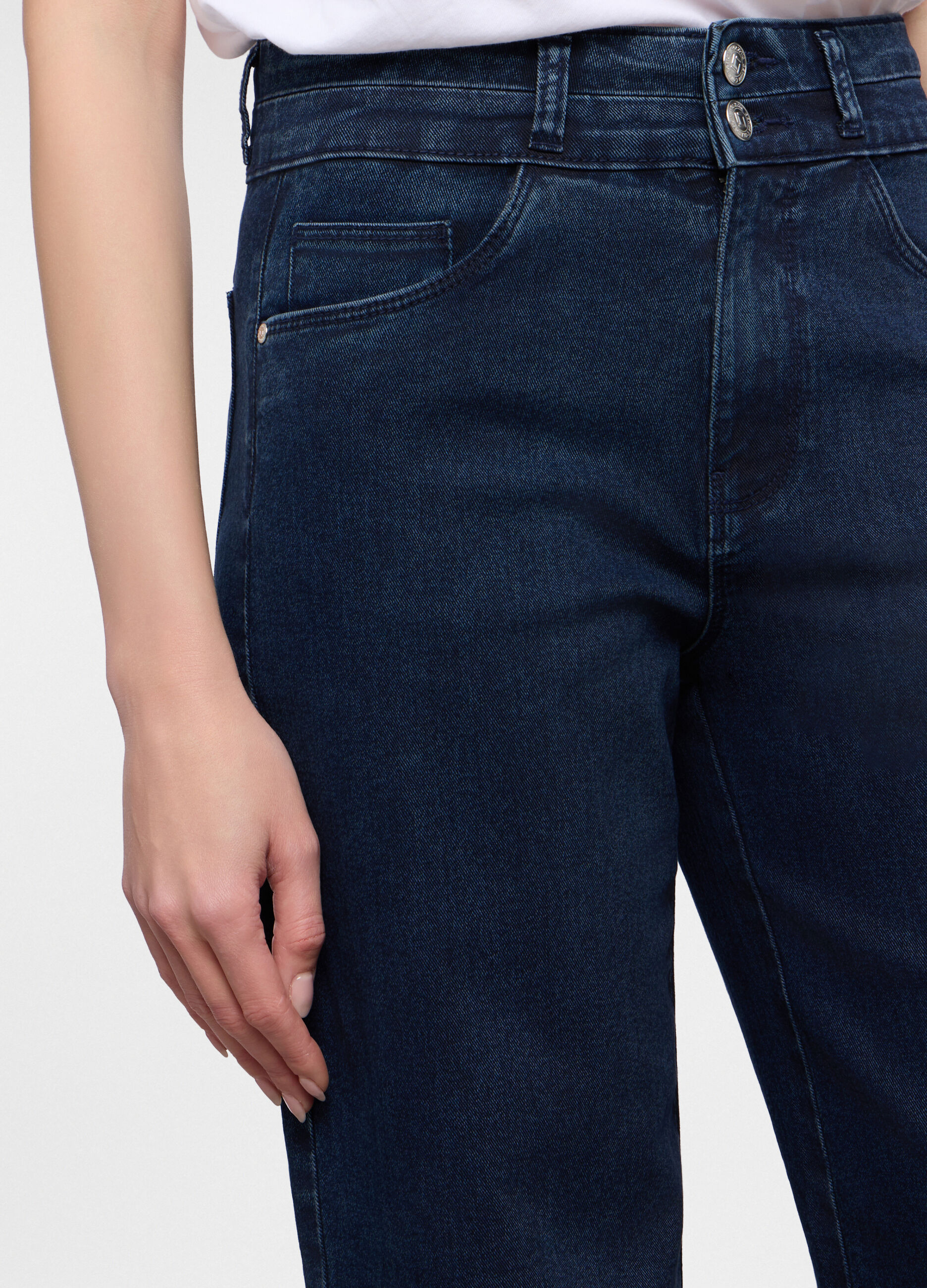 5 Tasche fit Culotte in denim stretch donna_3