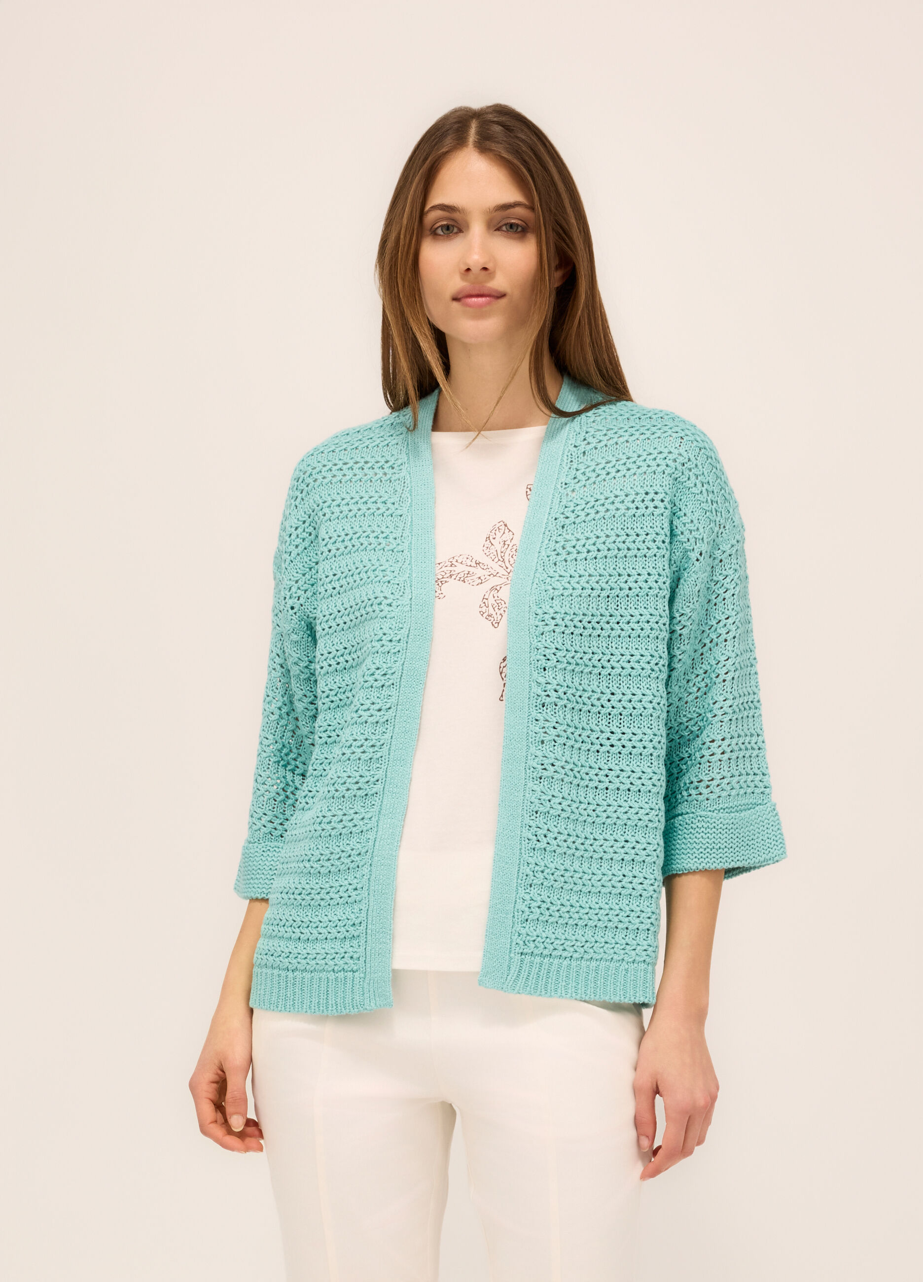 Cardigan aperto donna_0