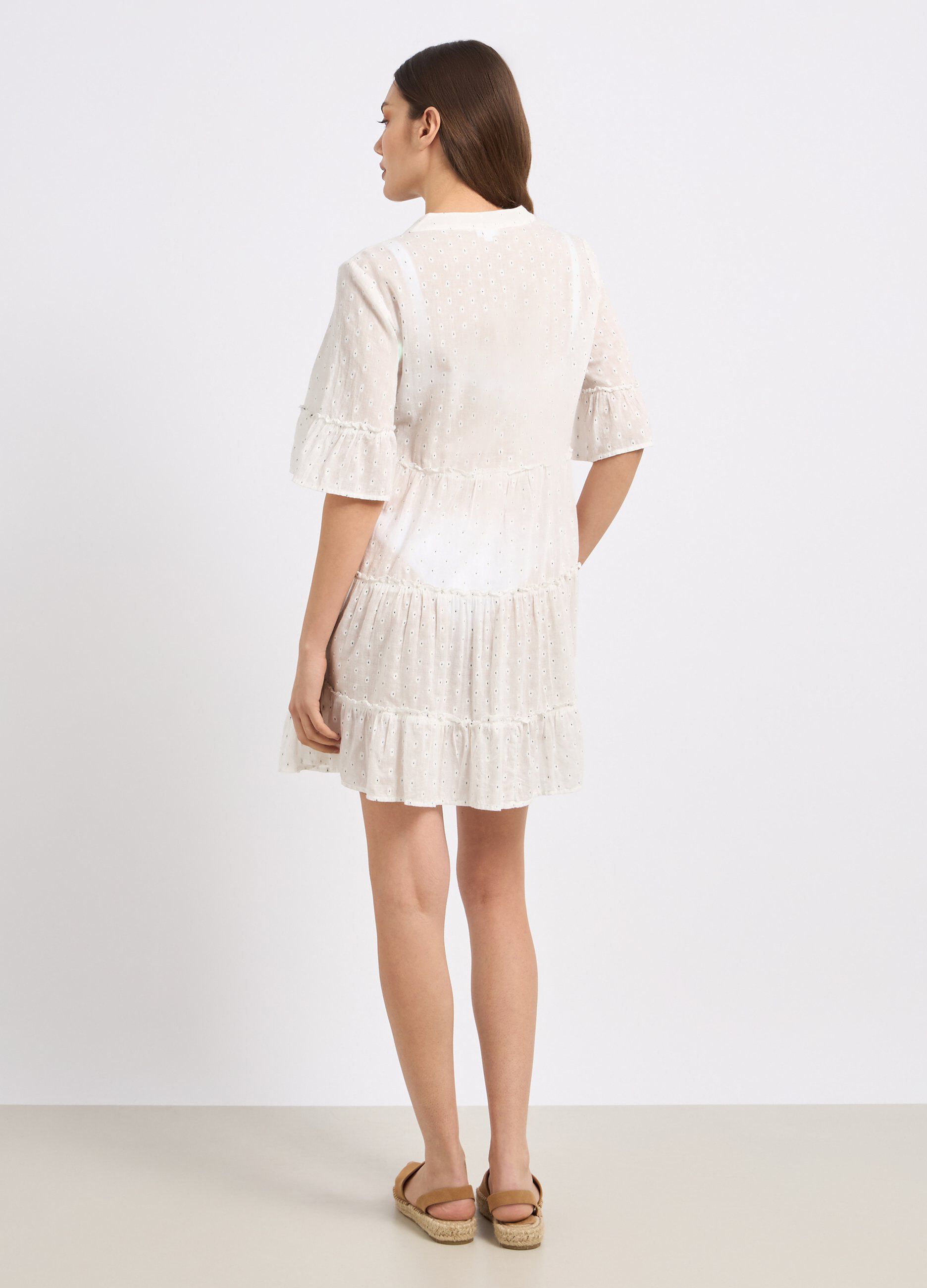 Copricostume a balze in cotone donna_1