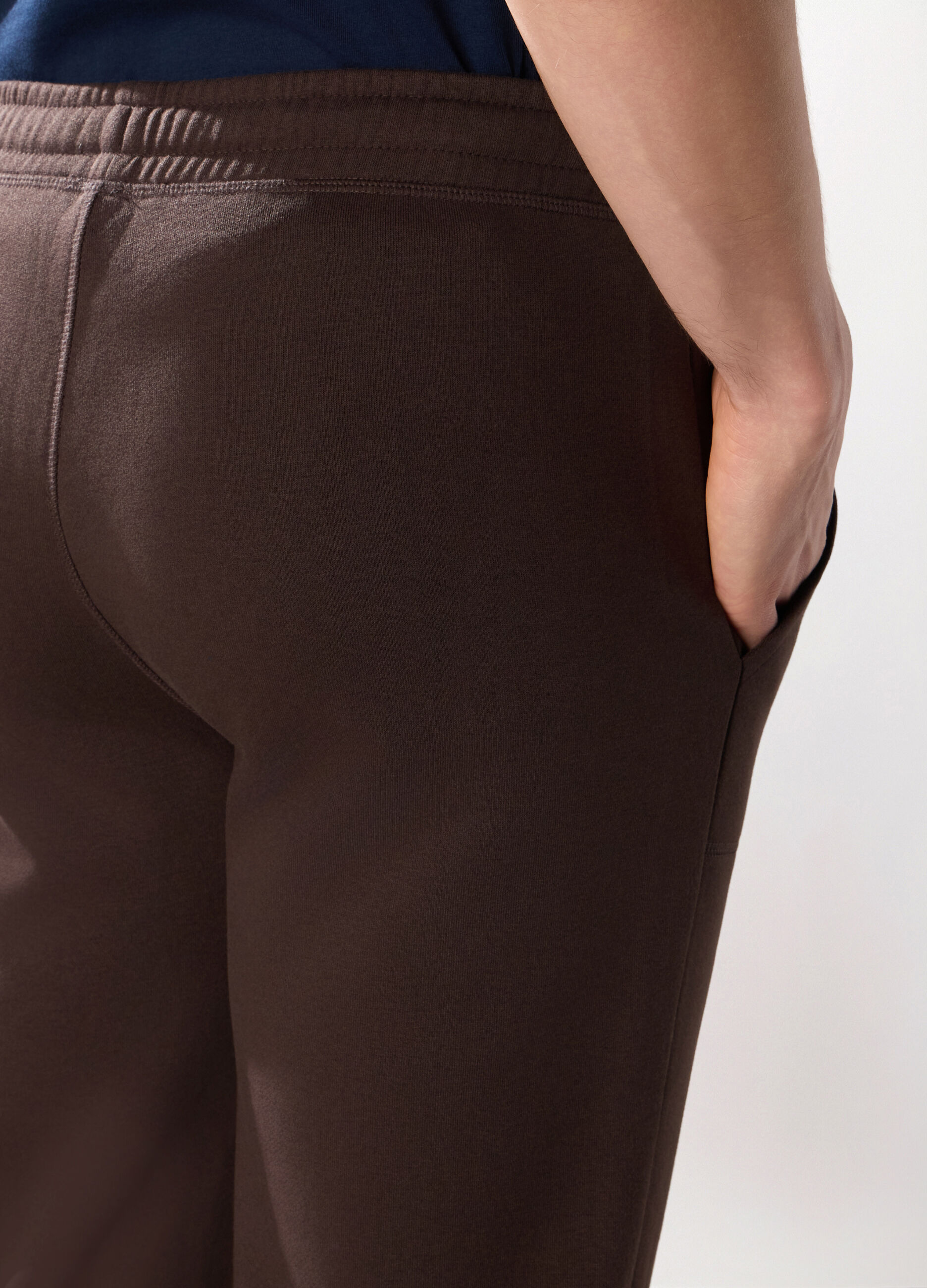 Jogger in felpa misto cotone uomo_2