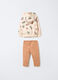 Jogging set in misto cotone garzato bimba_1