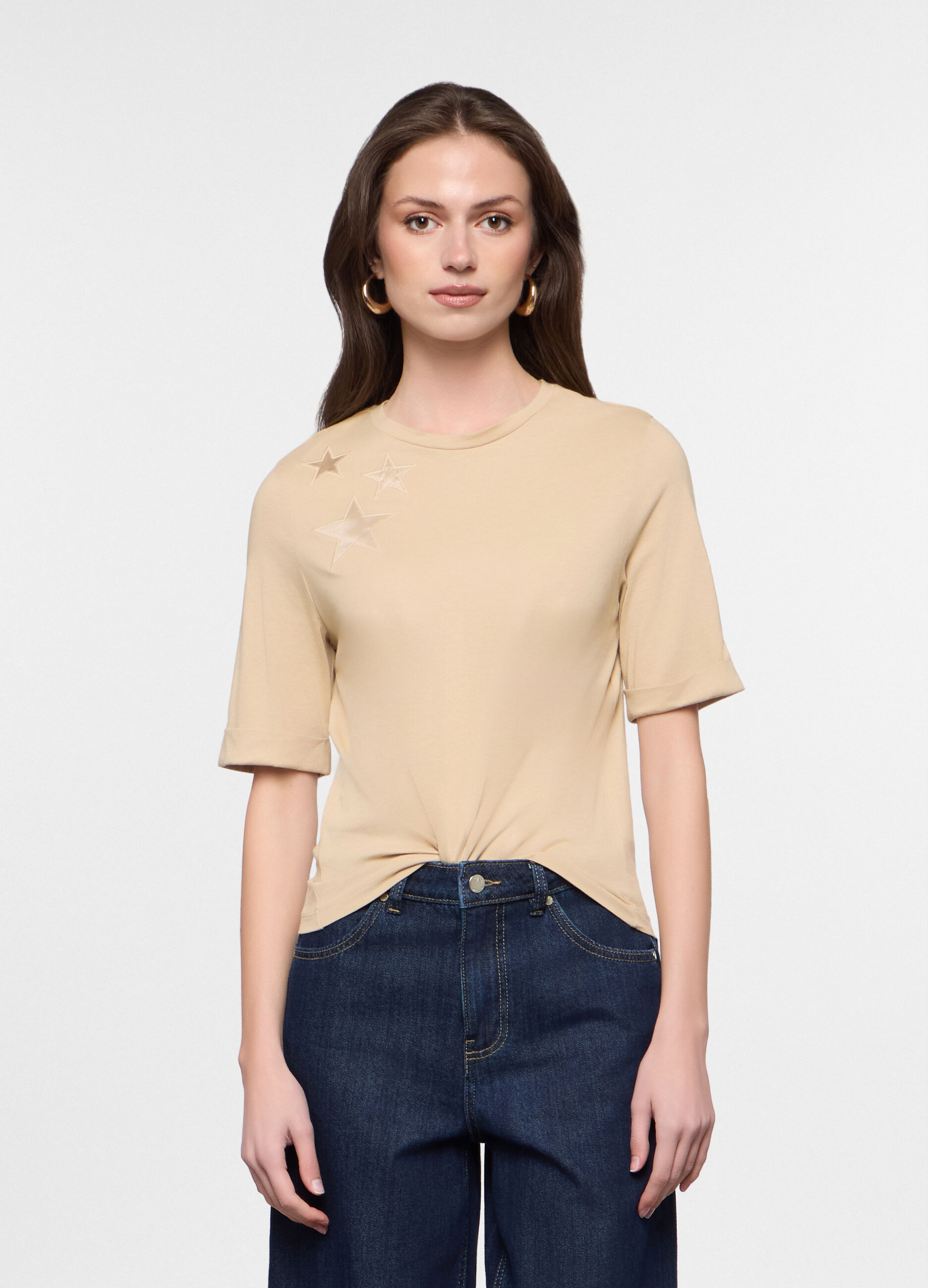T-shirt girocollo donna_0