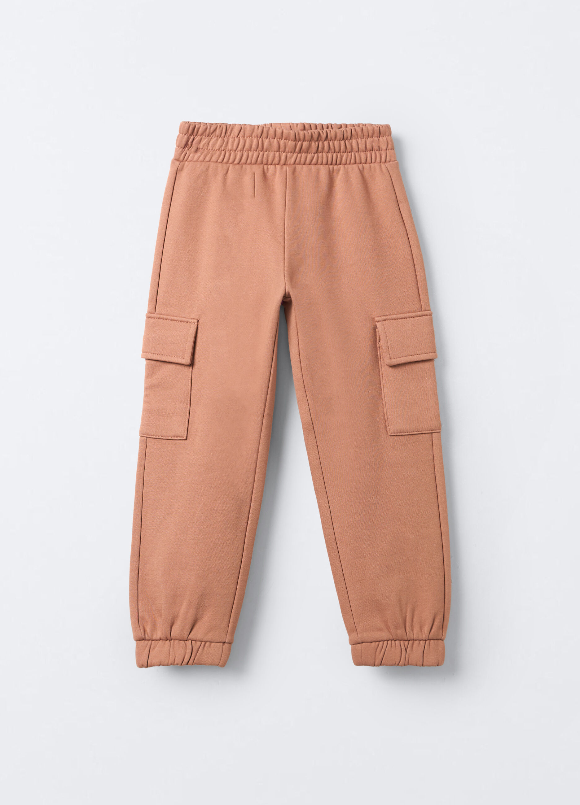 Jogger cargo in felpa misto cotone Relaxed Fit bambina_0