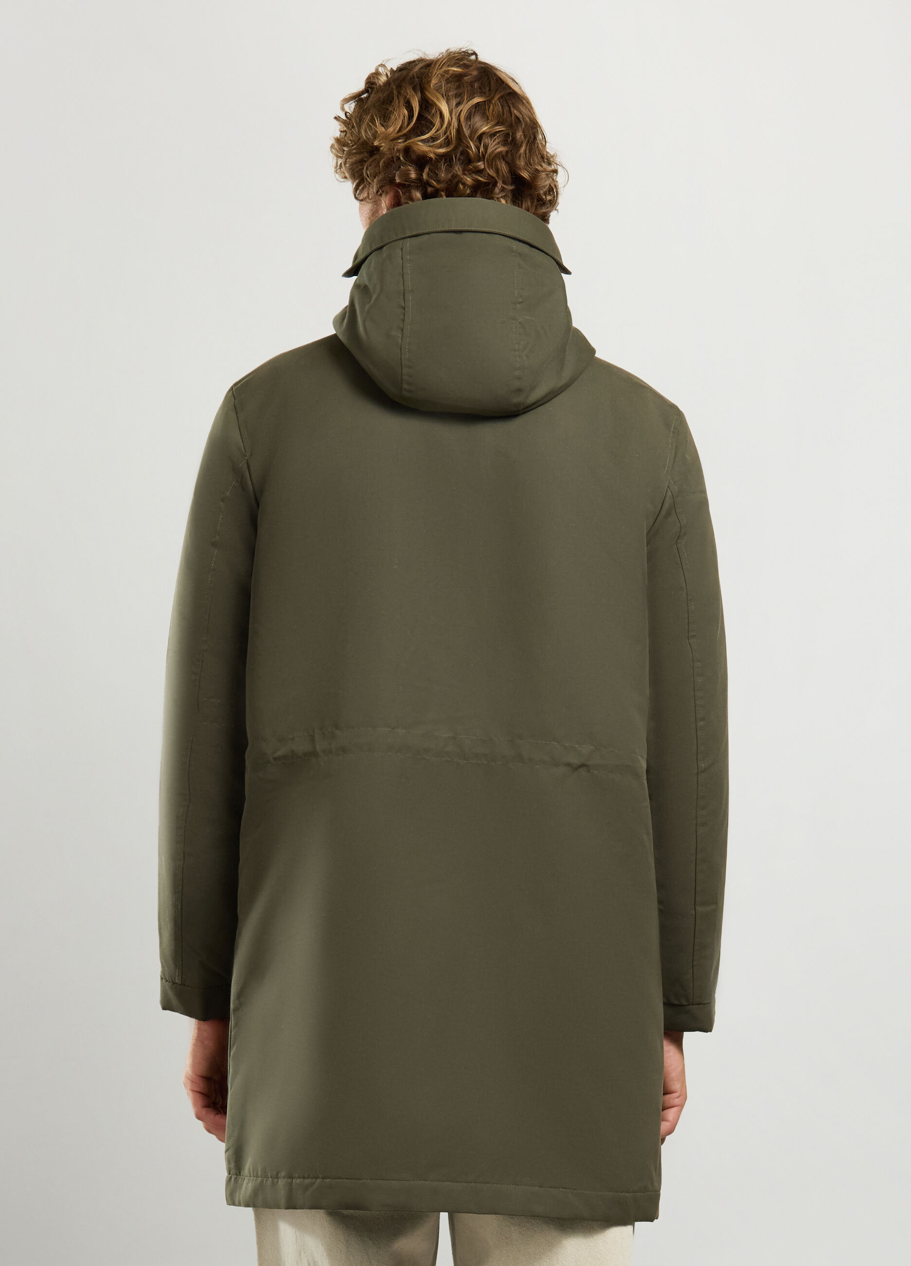 Parka imbottito con cappuccio uomo_1