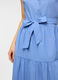 Vestito lungo a balze in popeline di puro cotone donna_2
