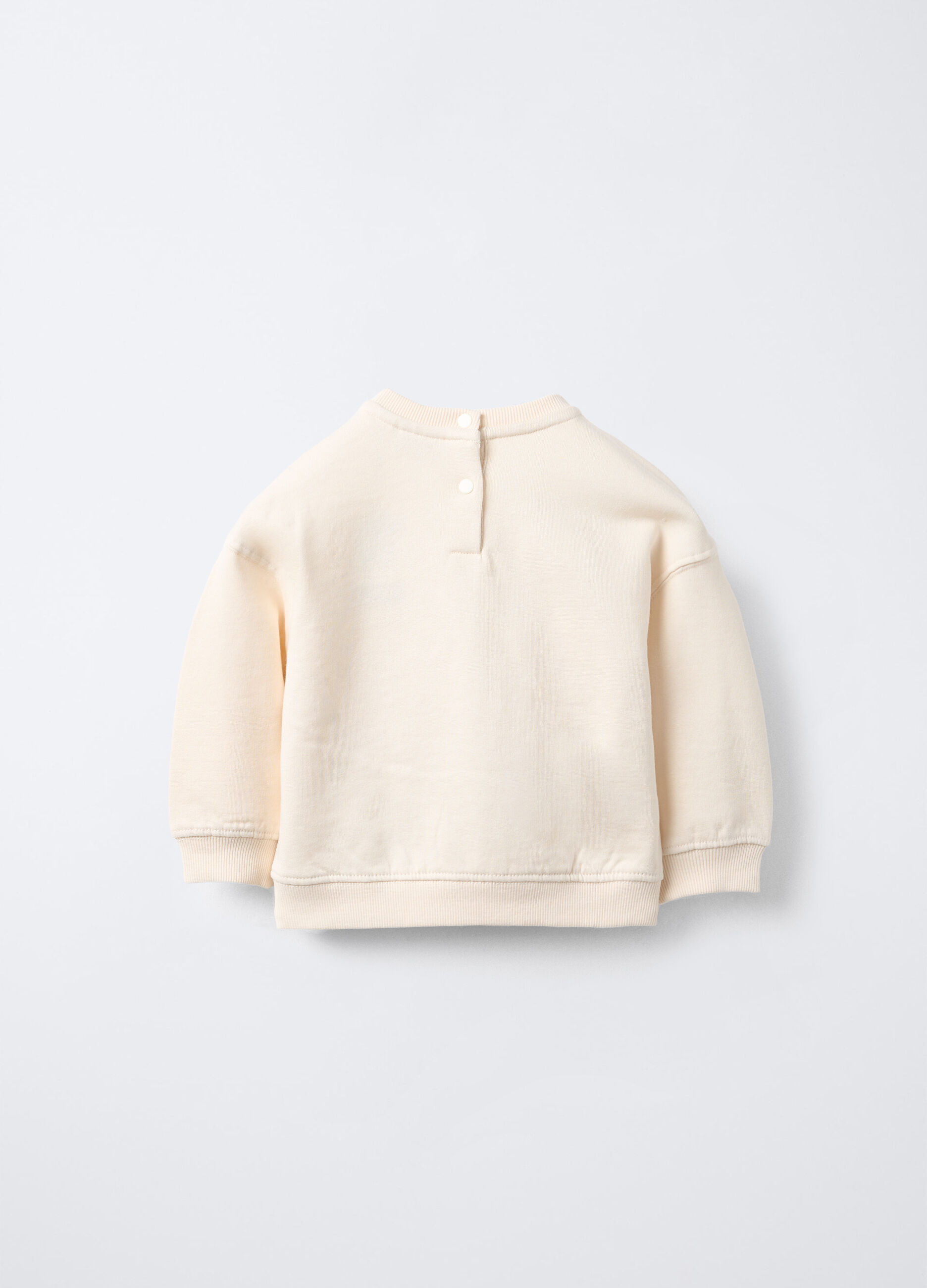 Felpa in puro cotone garzato bimba_1