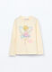 T-shirt in jersey di puro cotone bambina_0