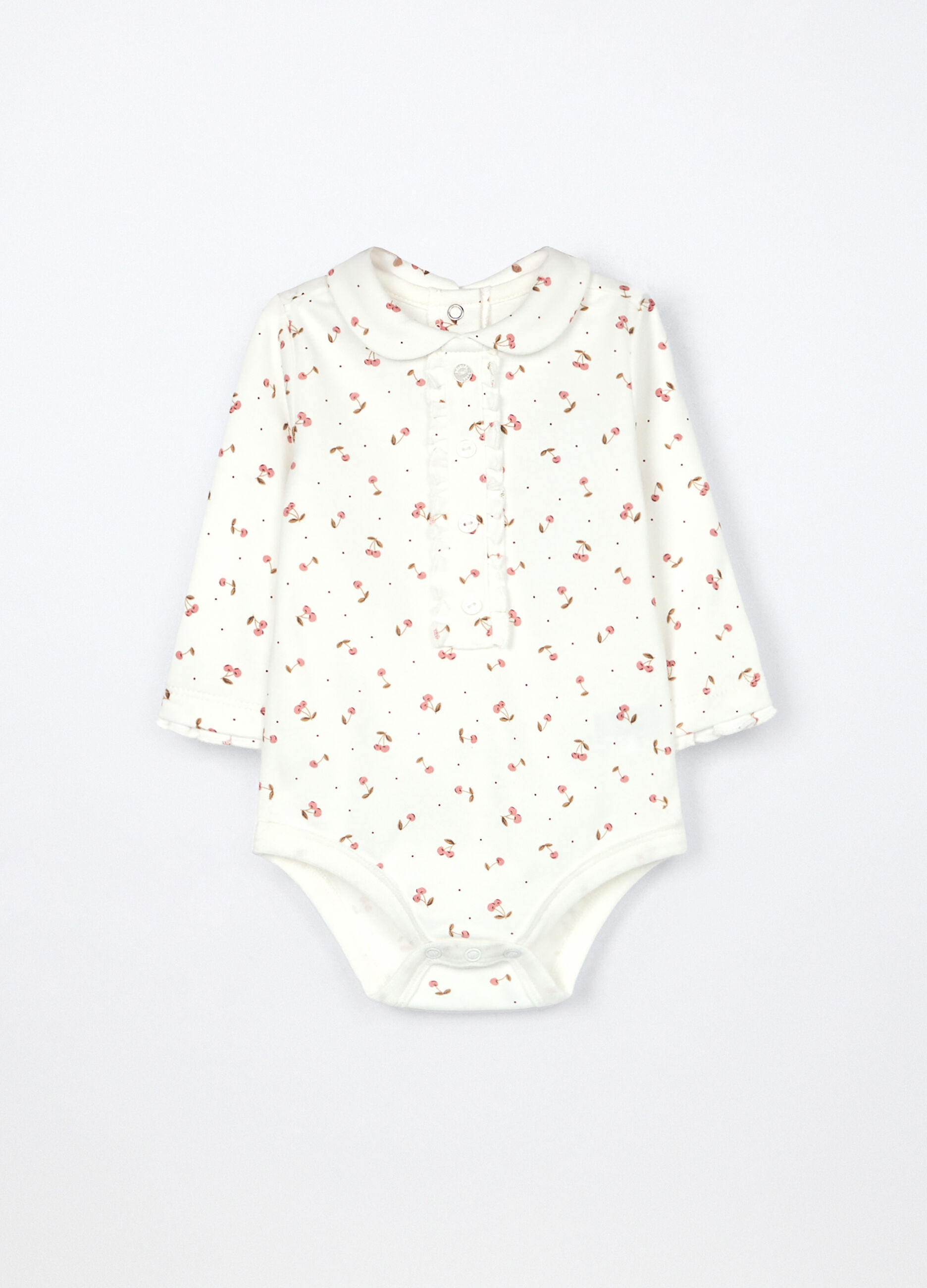 Body intero in interlock di puro cotone neonata_0