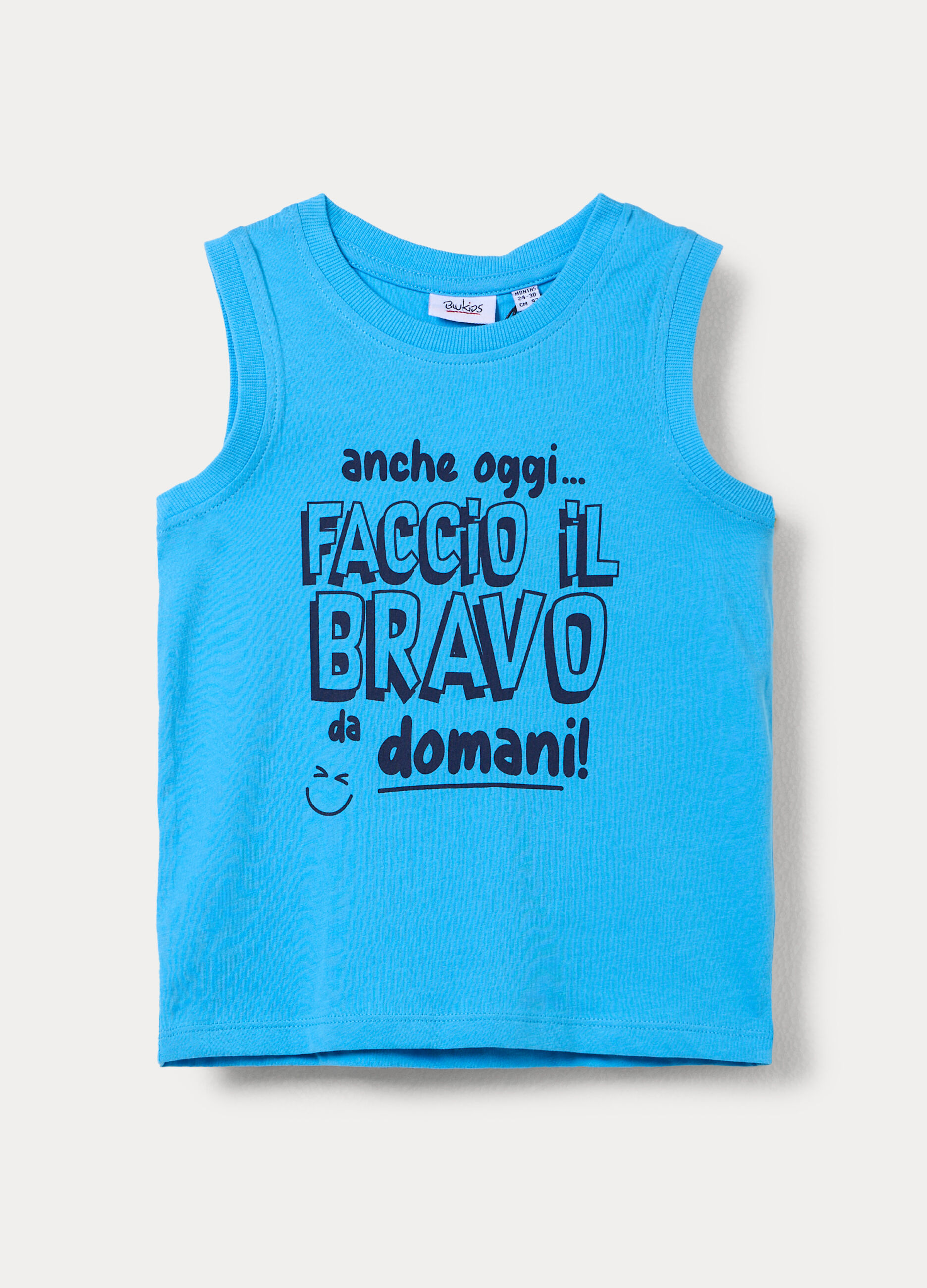 Canotta in jersey di puro cotone bimbo_0