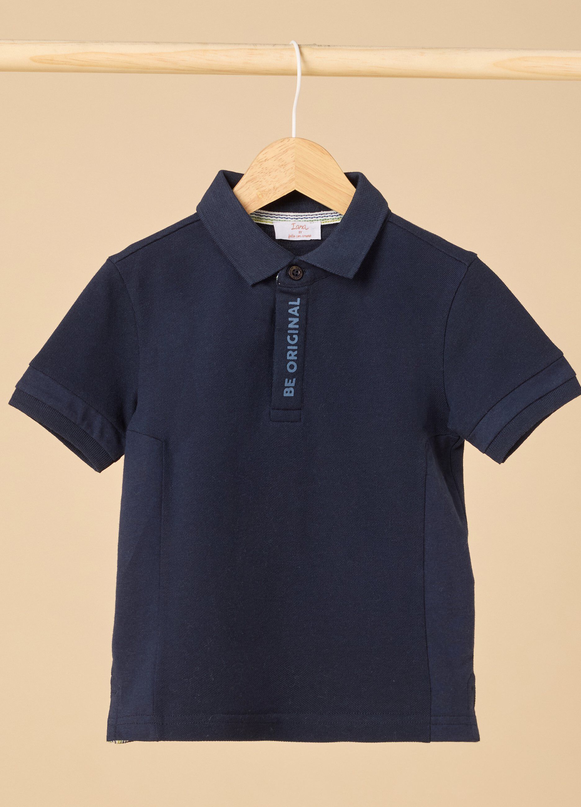 Polo IANA in puro cotone Piquet bambino_0