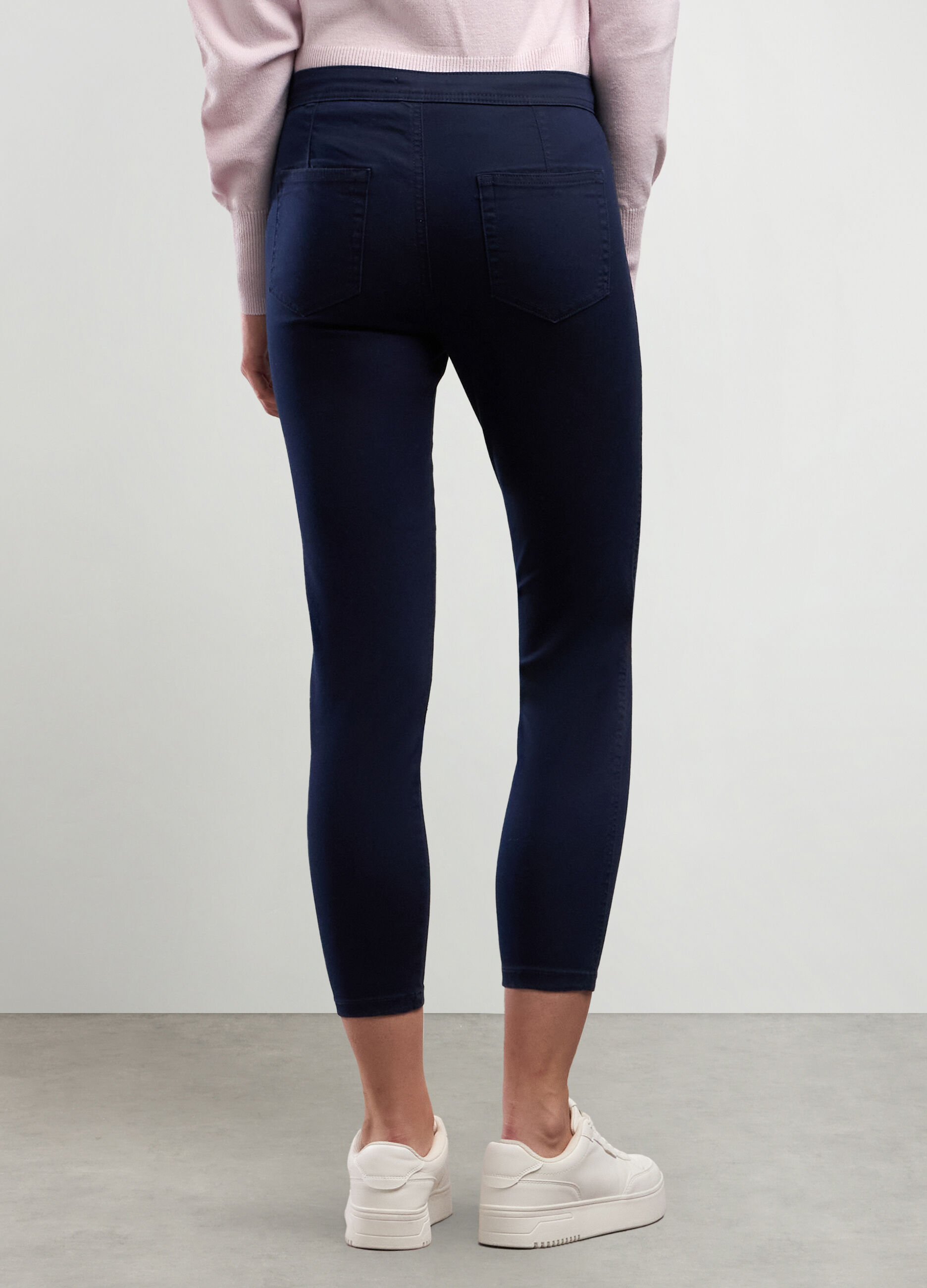 Treggings in misto cotone stretch donna_1
