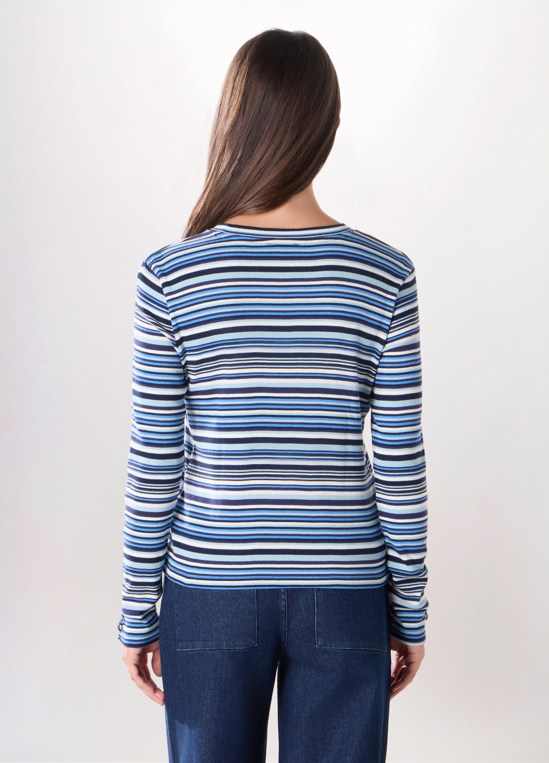 Pullover tricot in puro cotone donna_1