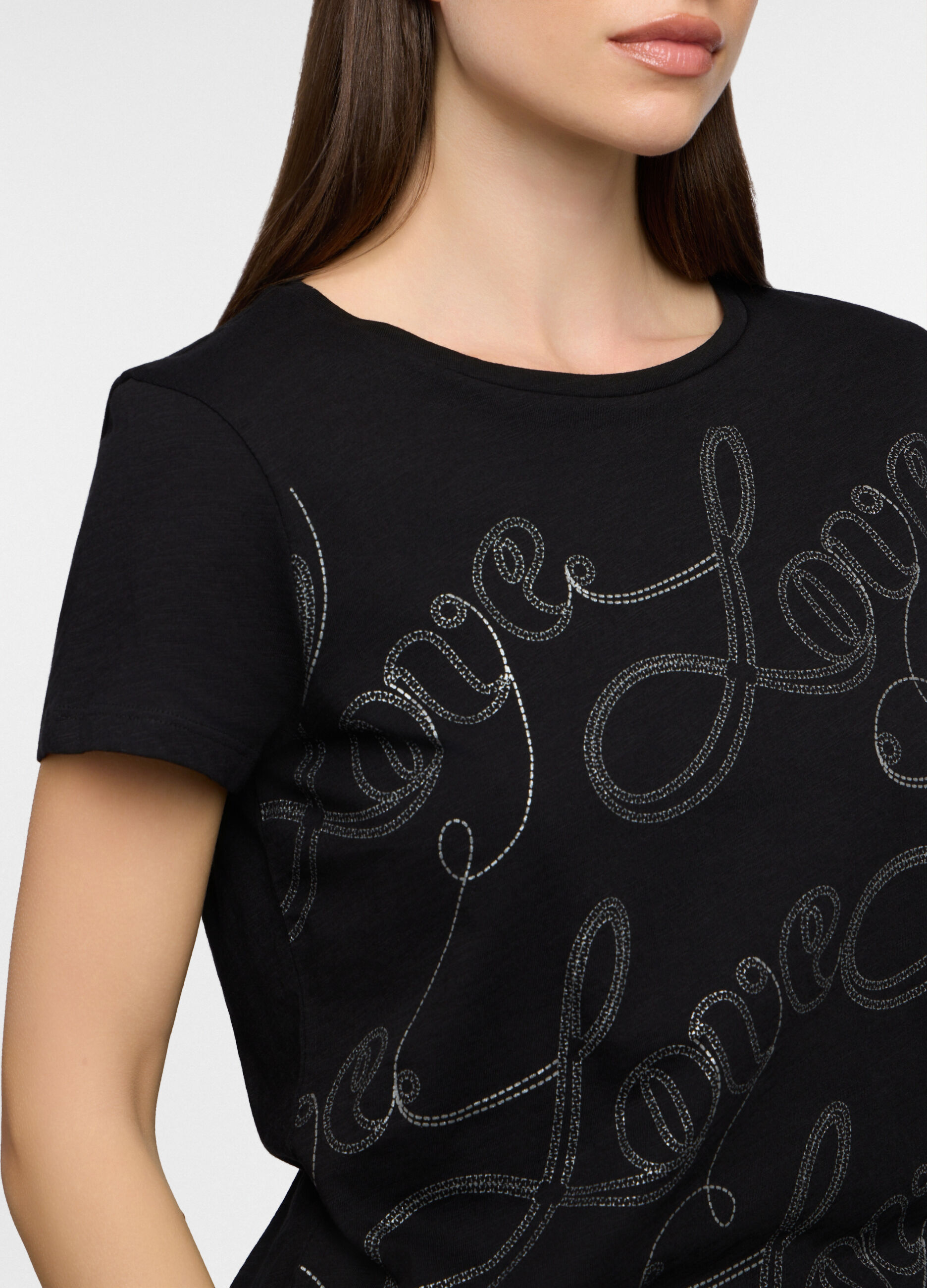 T-shirt girocollo donna