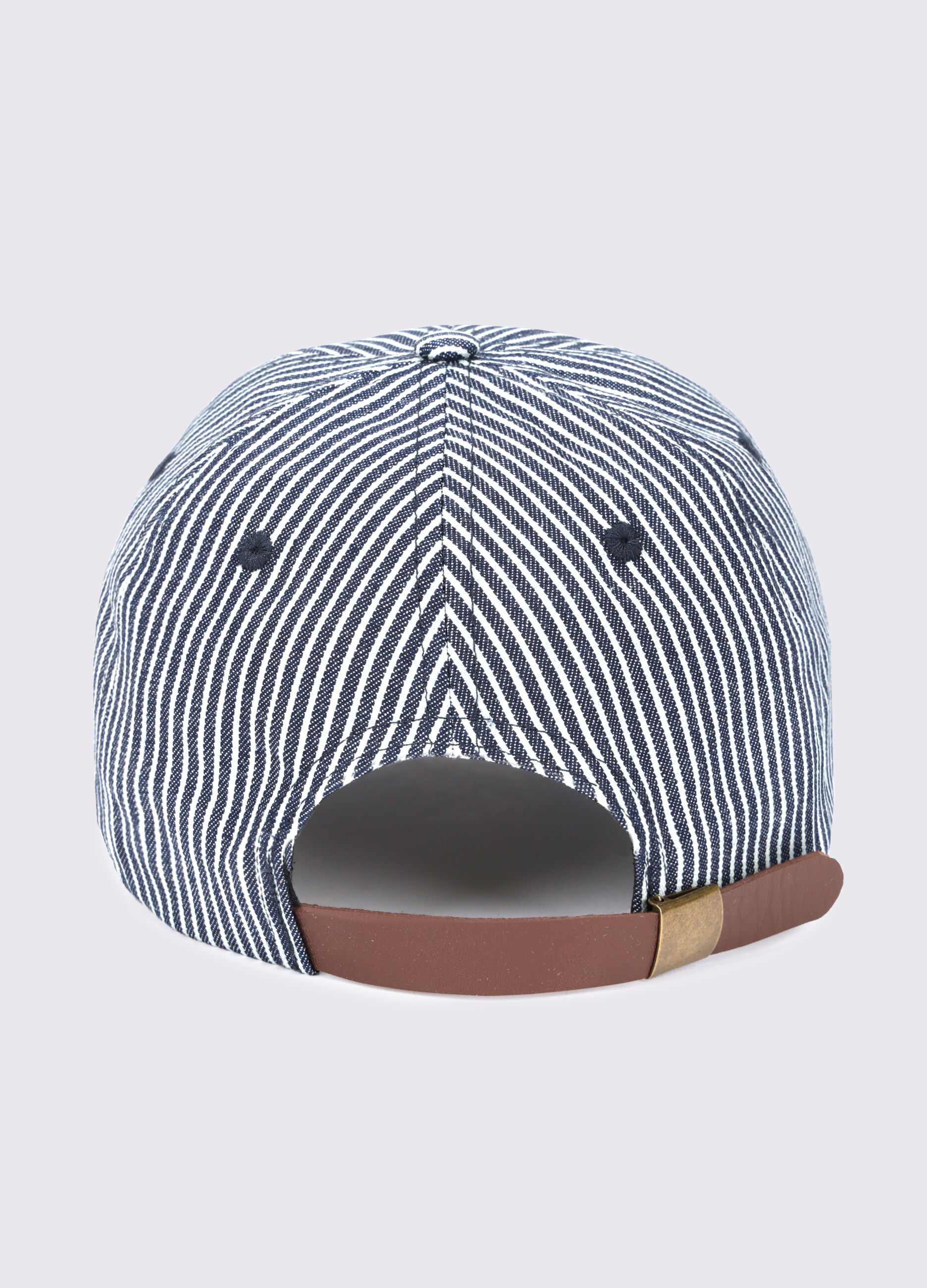 Cappello baseball in cotone a righe uomo