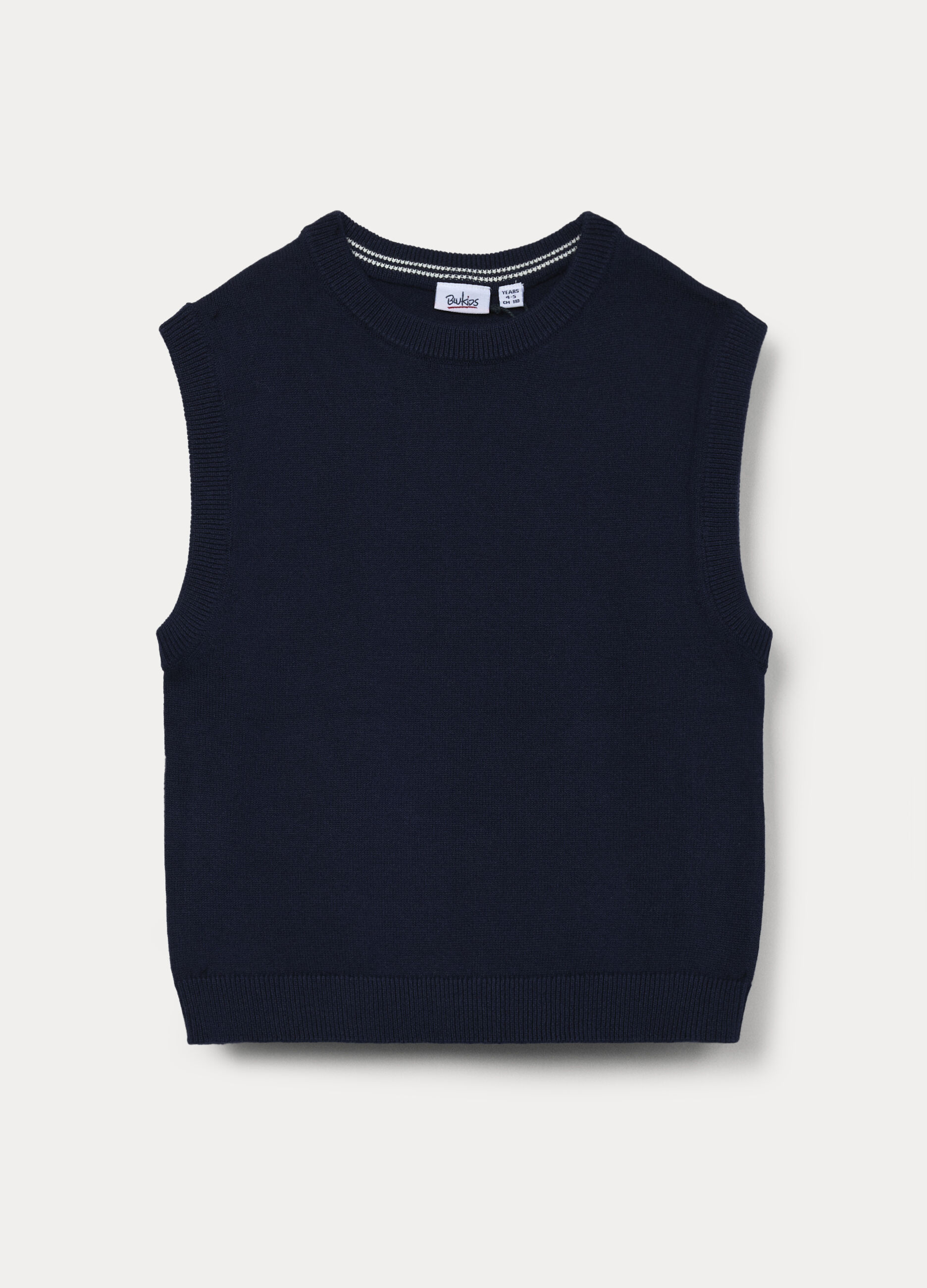 Gilet tricot in puro cotone bambino_0