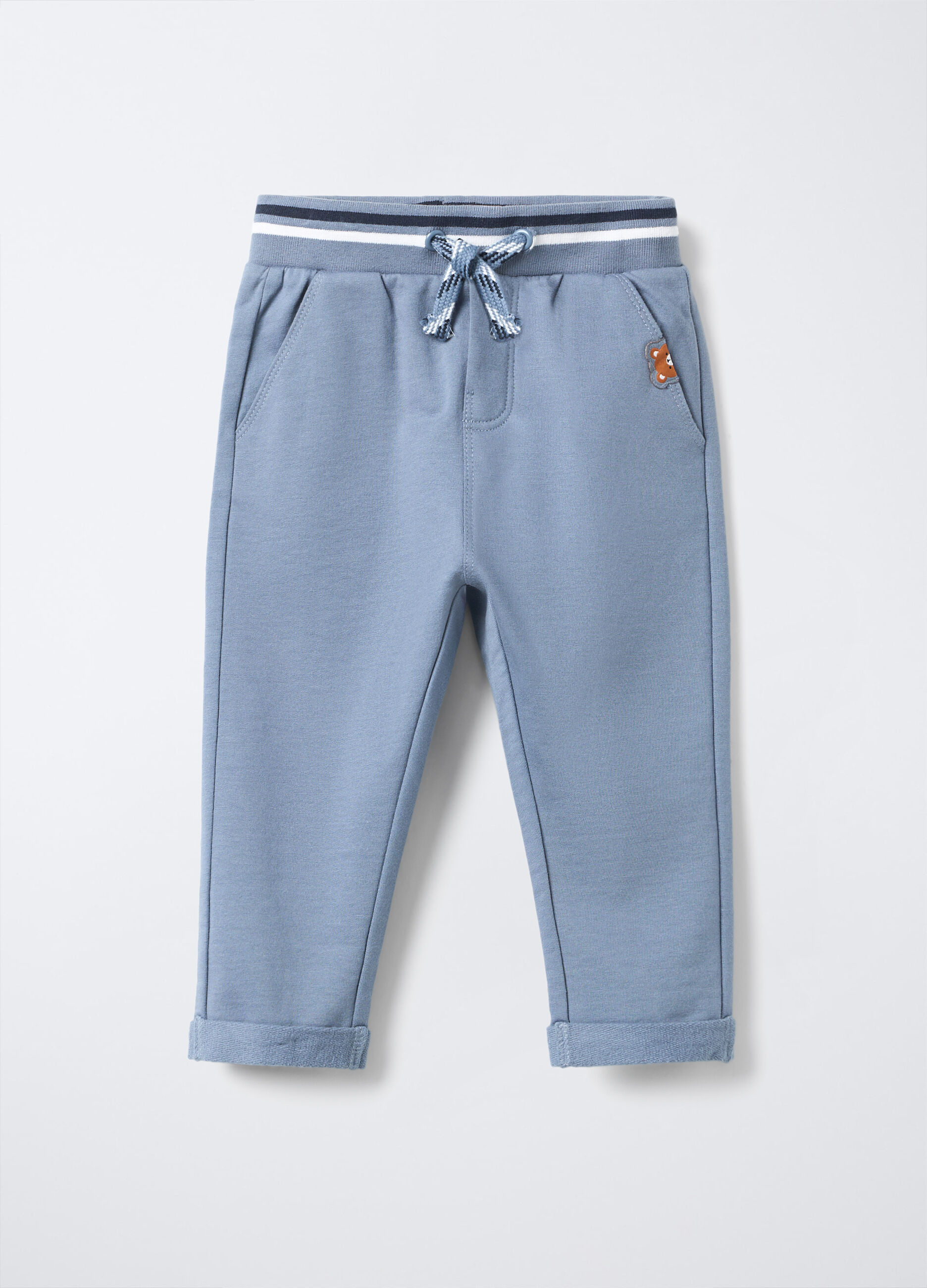Jogger in puro cotone garzato Fit Regular bimbo_0