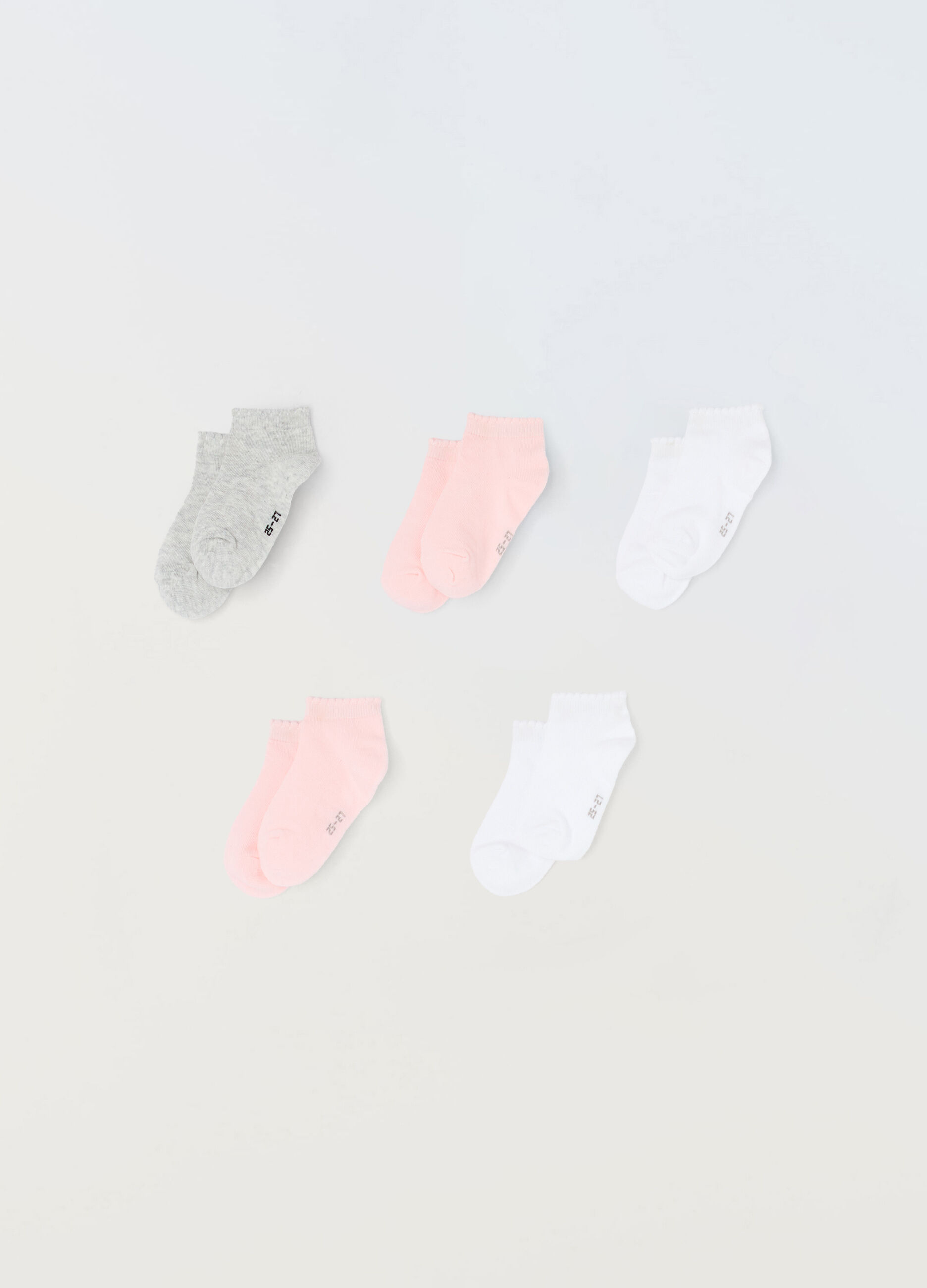 Pack 5 calze corte in misto cotone_0
