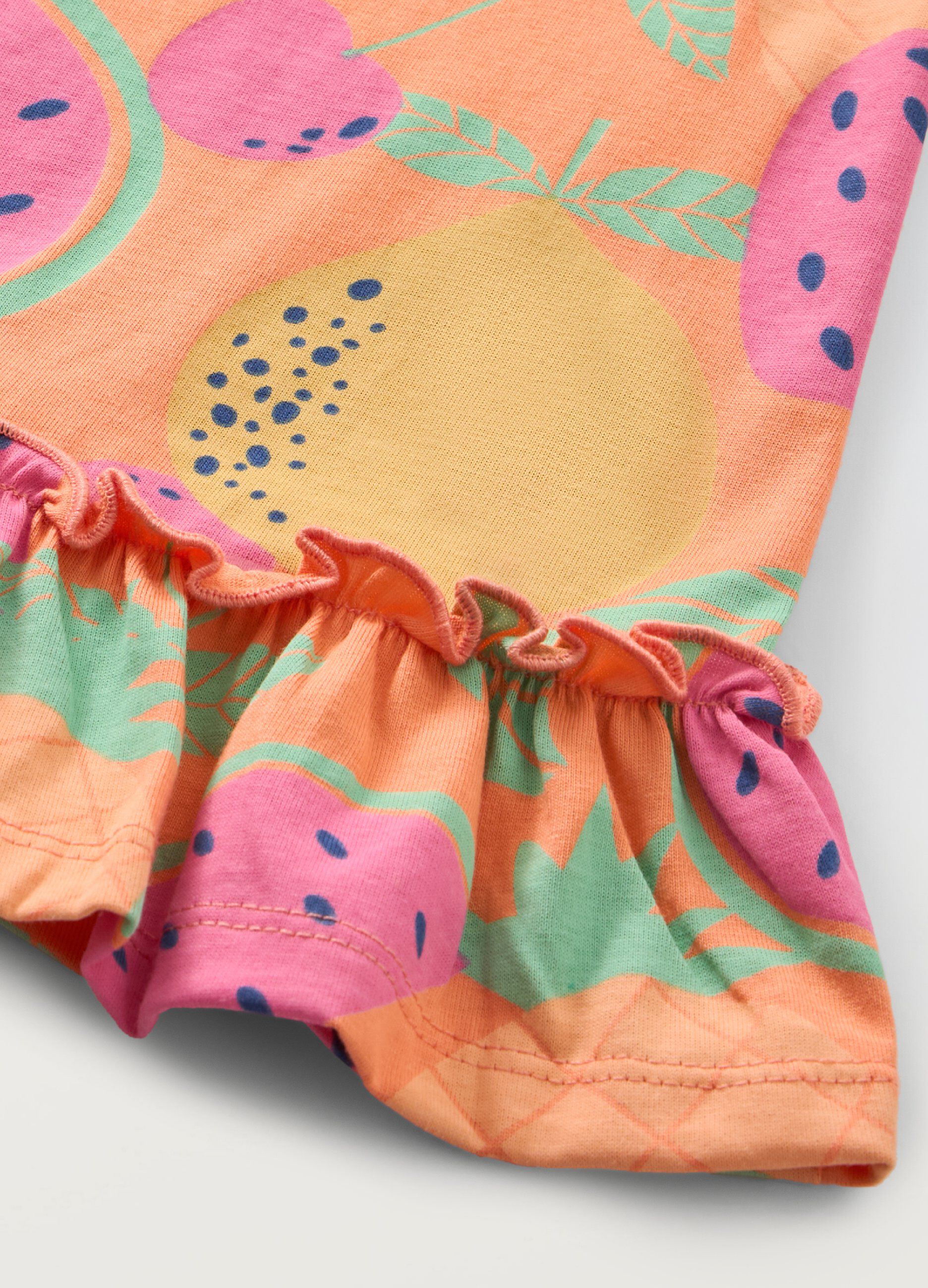 Vestito in puro cotone neonata