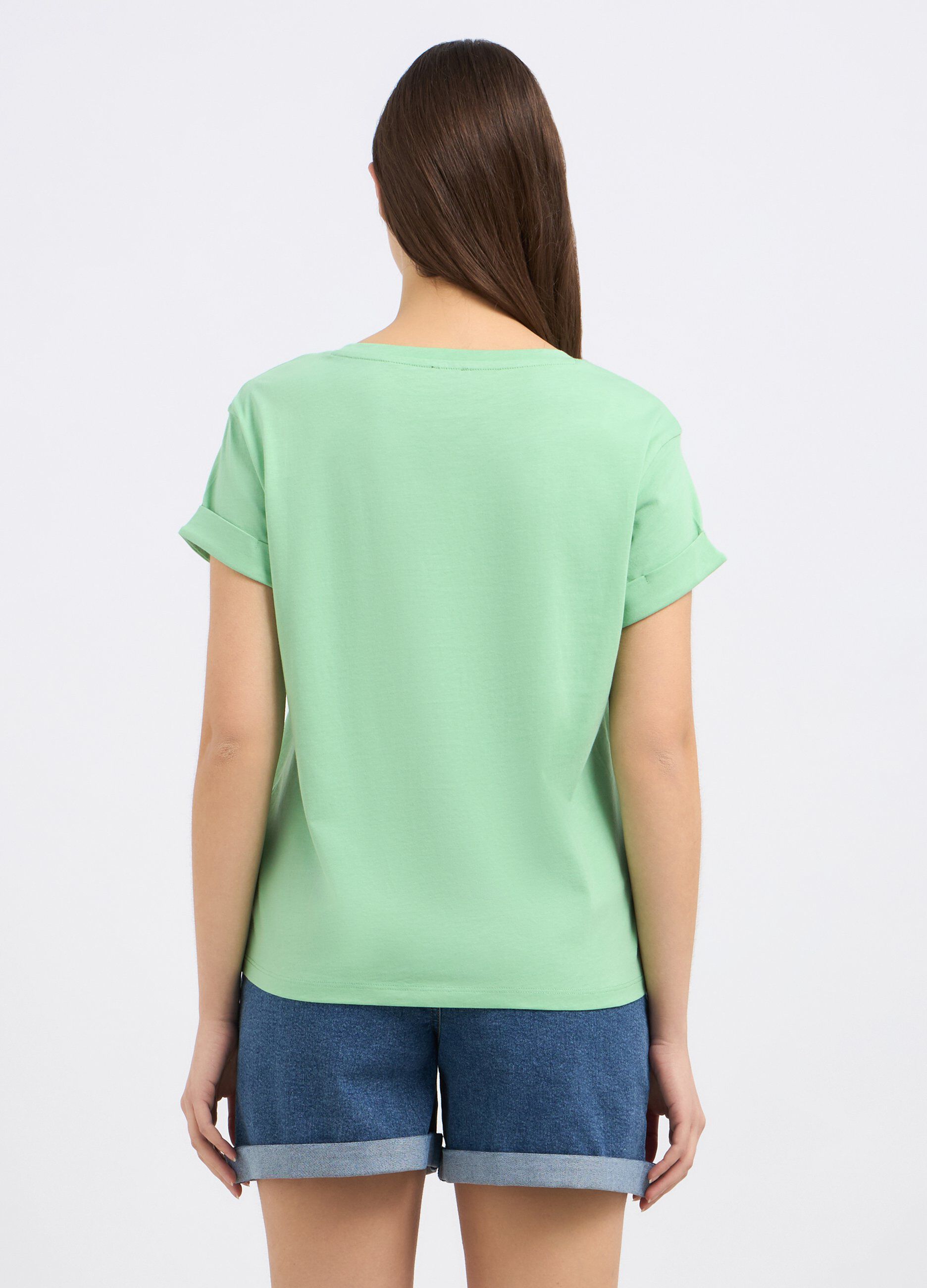 T-shirt in puro cotone donna_1