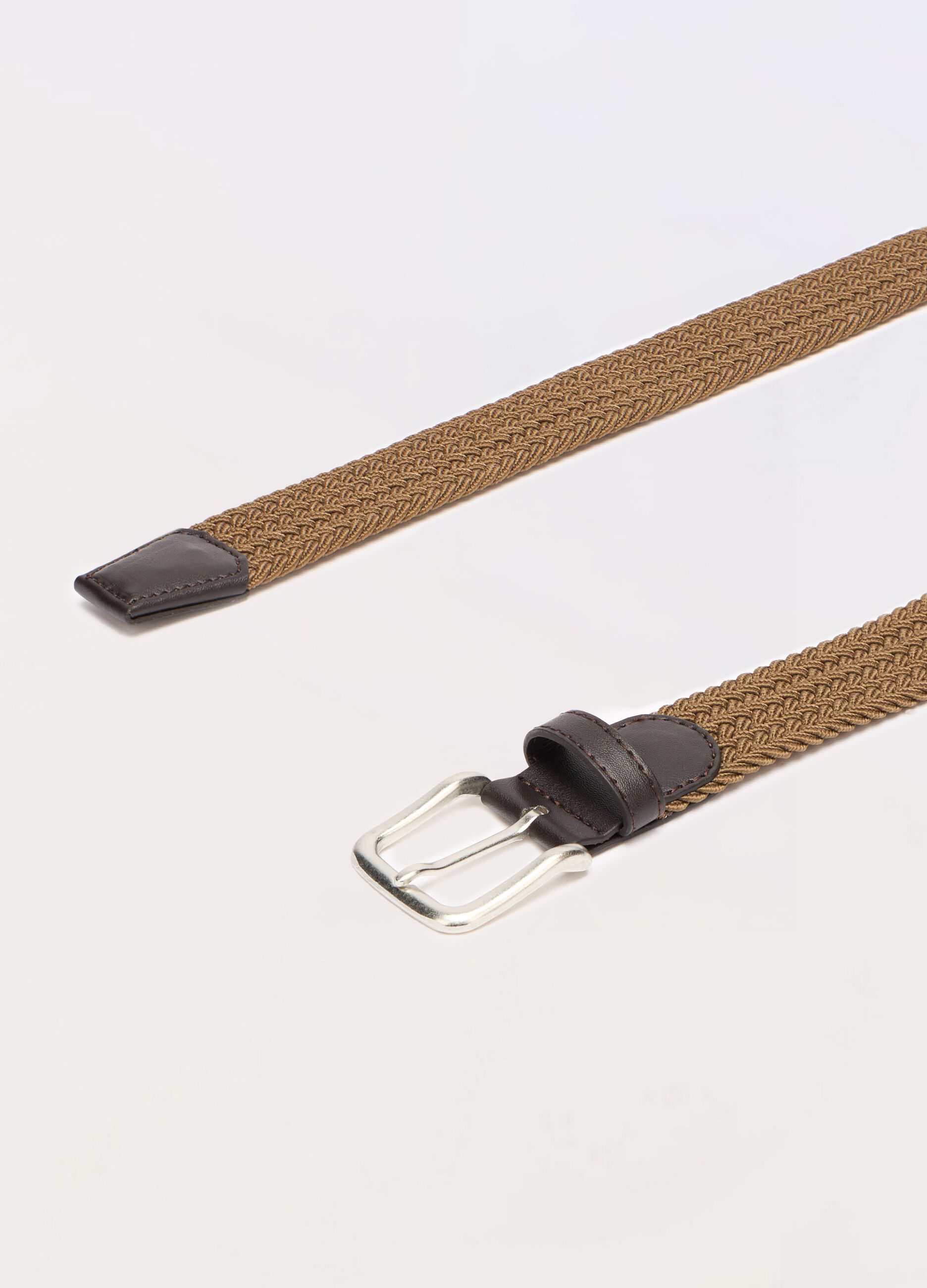 Cintura intrecciata con inserti in ECOpelle uomo_1