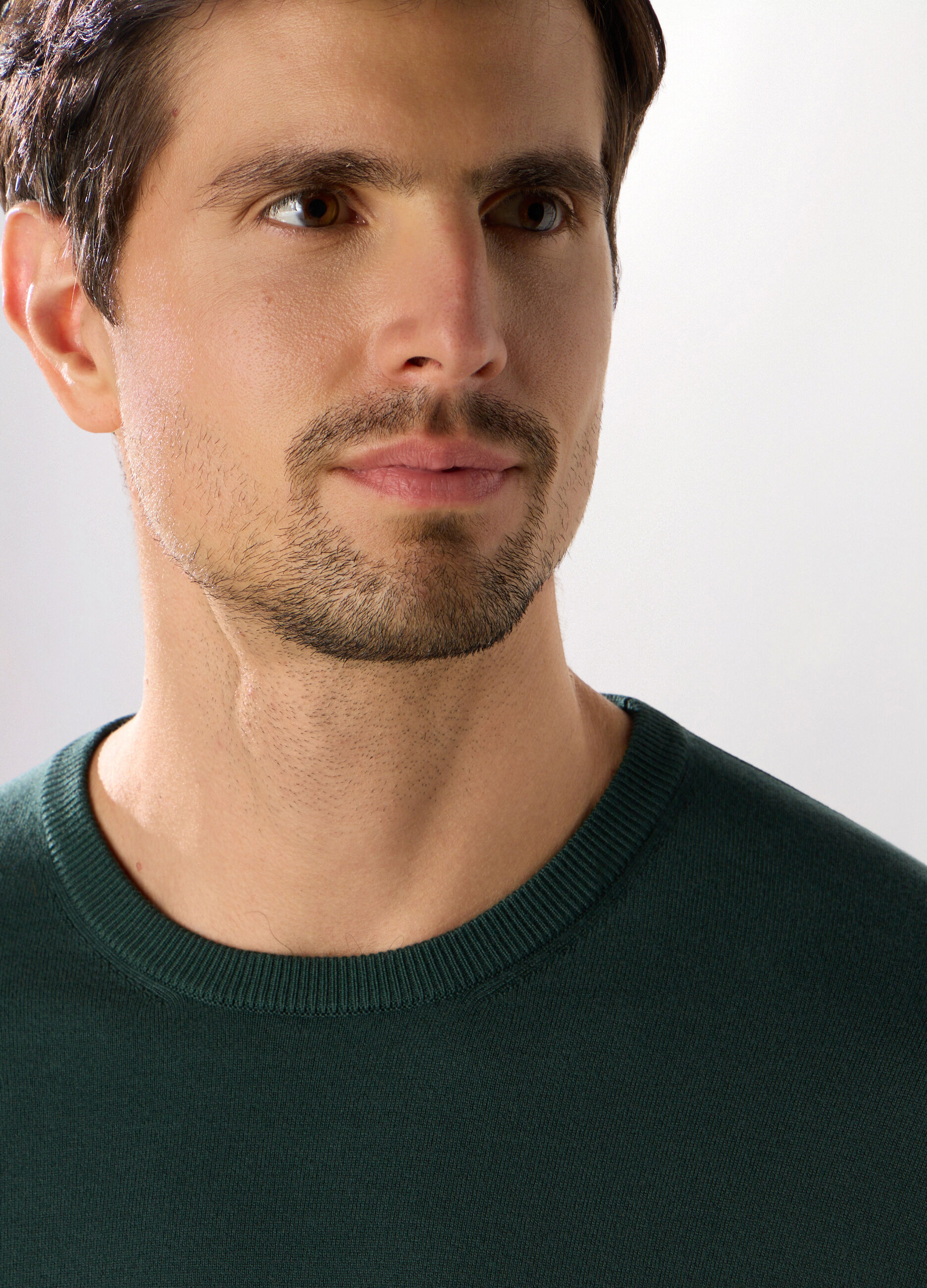 Maglione girocollo in misto viscosa uomo_2