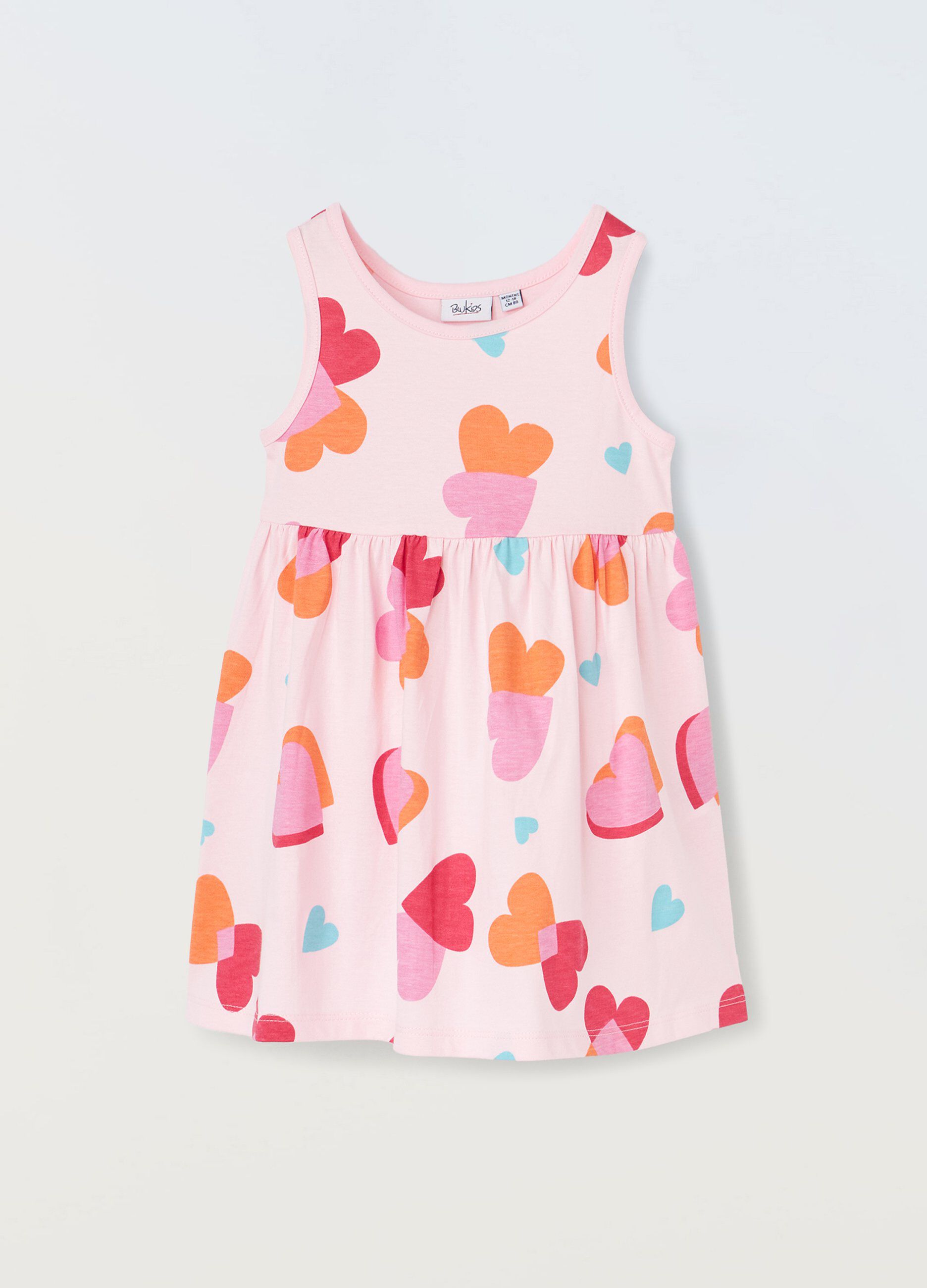 Vestito in puro cotone neonata_0