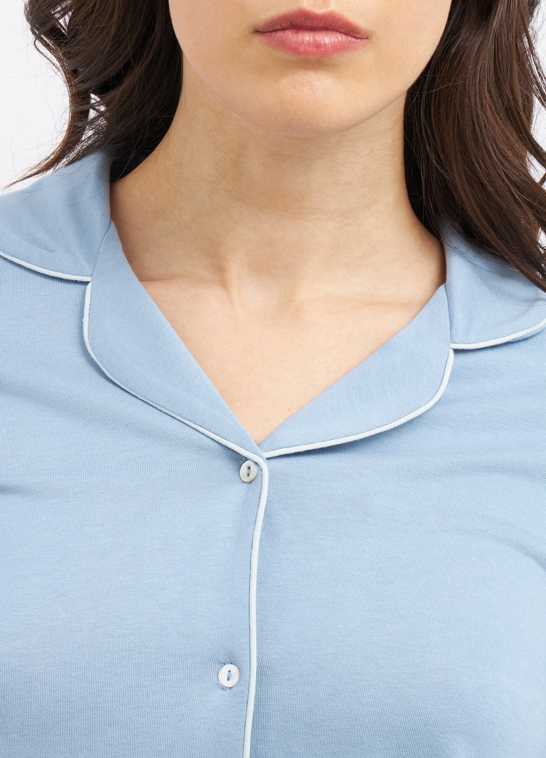 Top pigiama lungo in misto cotone donna_2