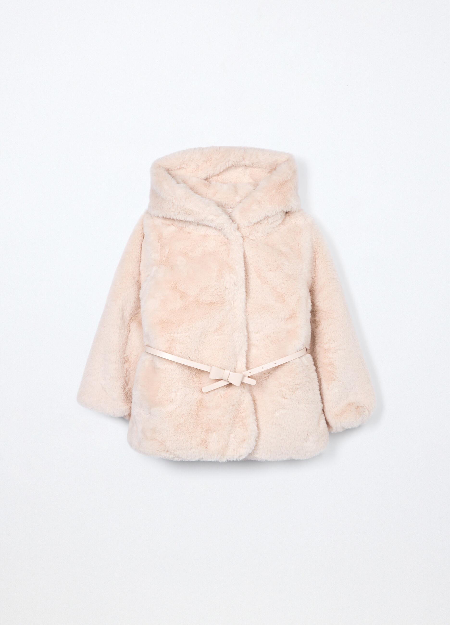 Cappotto in eco fur bambina_0