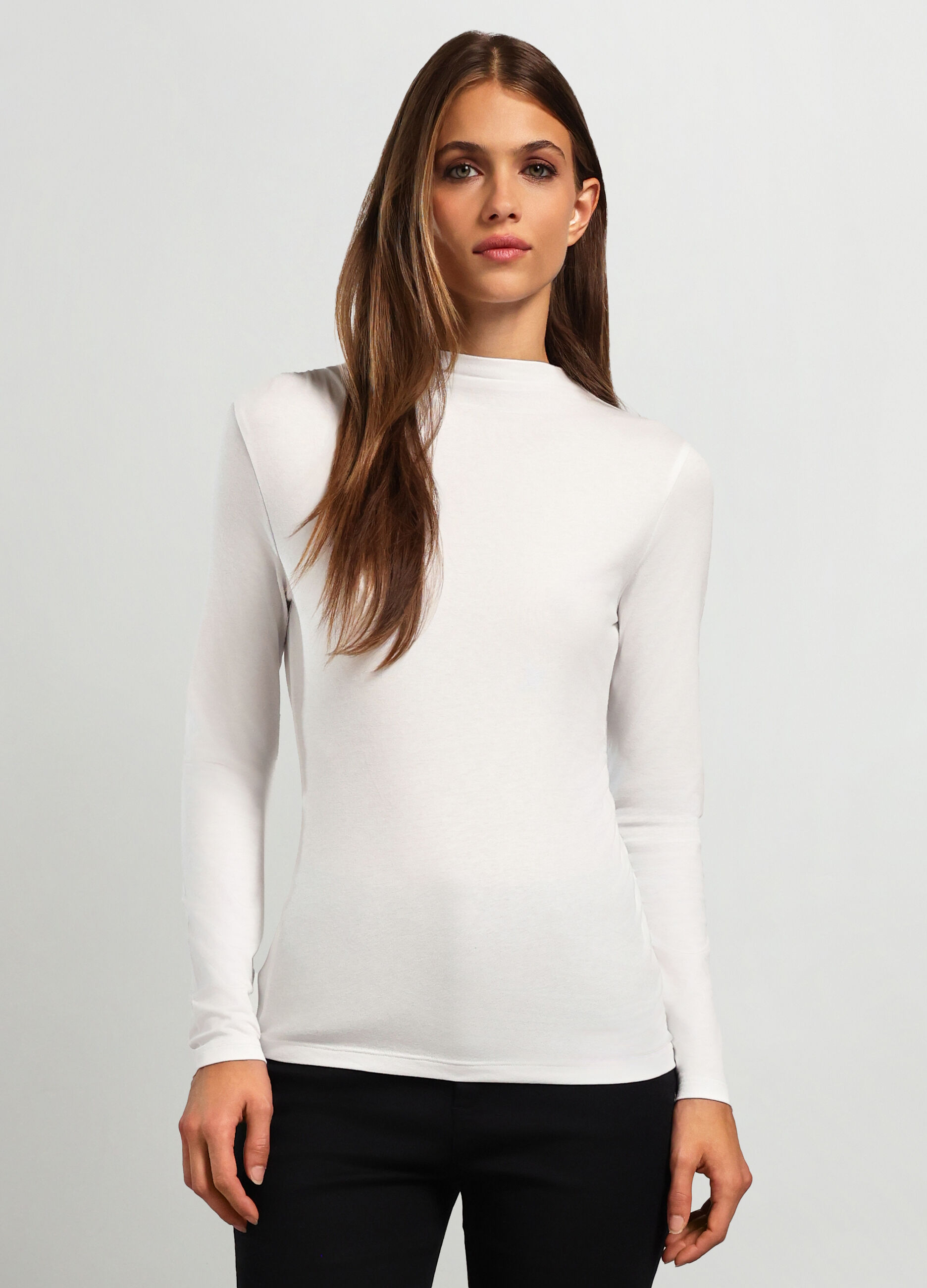 T-shirt in misto cotone donna_0
