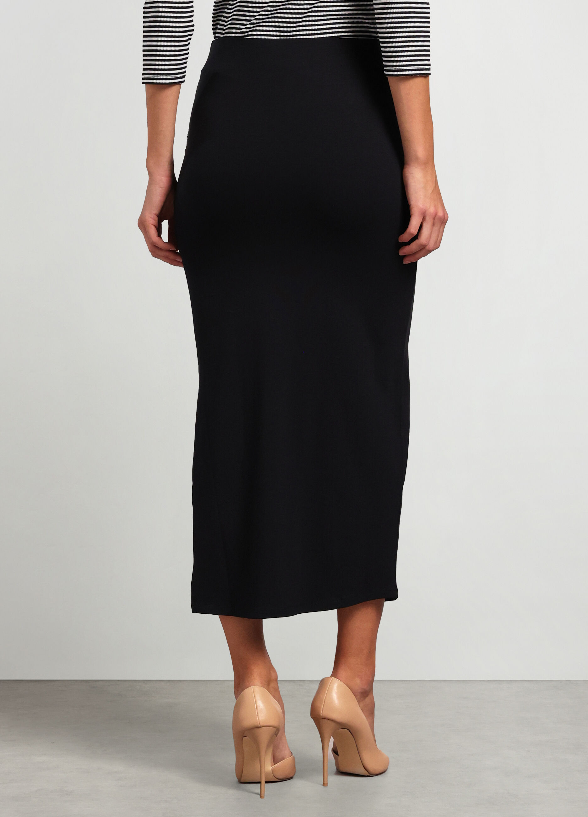 Gonna in jersey di misto cotone donna_1