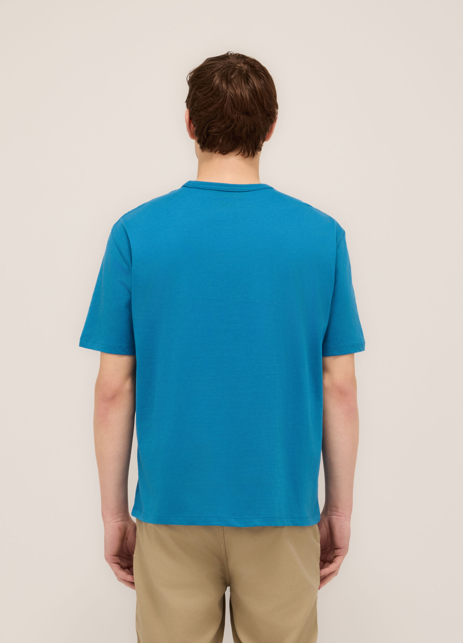 T-shirt girocollo con logo uomo_1